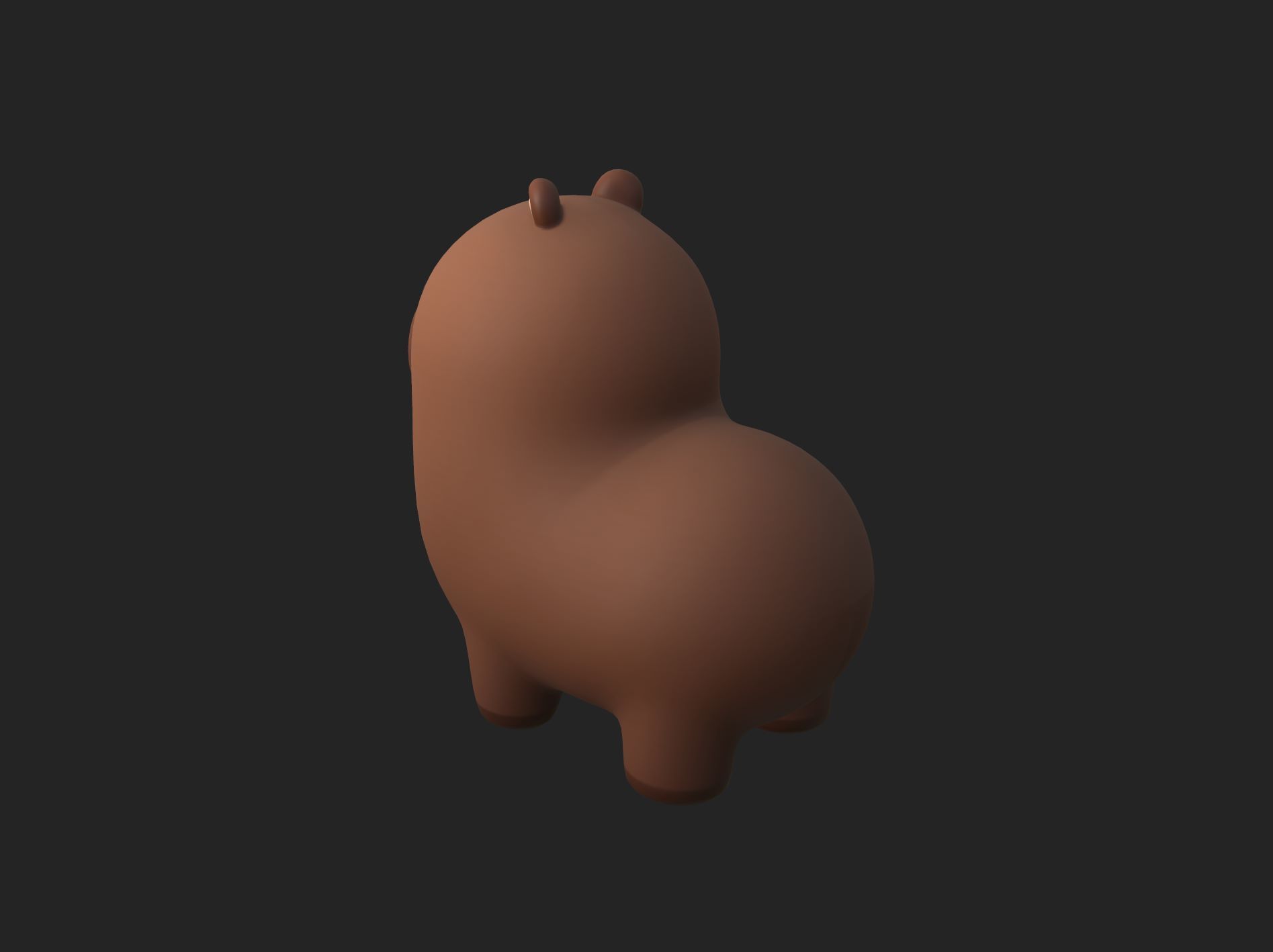 Capybara Character 3D model_16