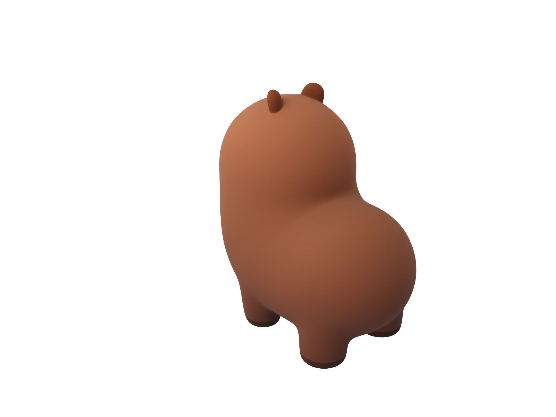 Capybara Character 3D model_6
