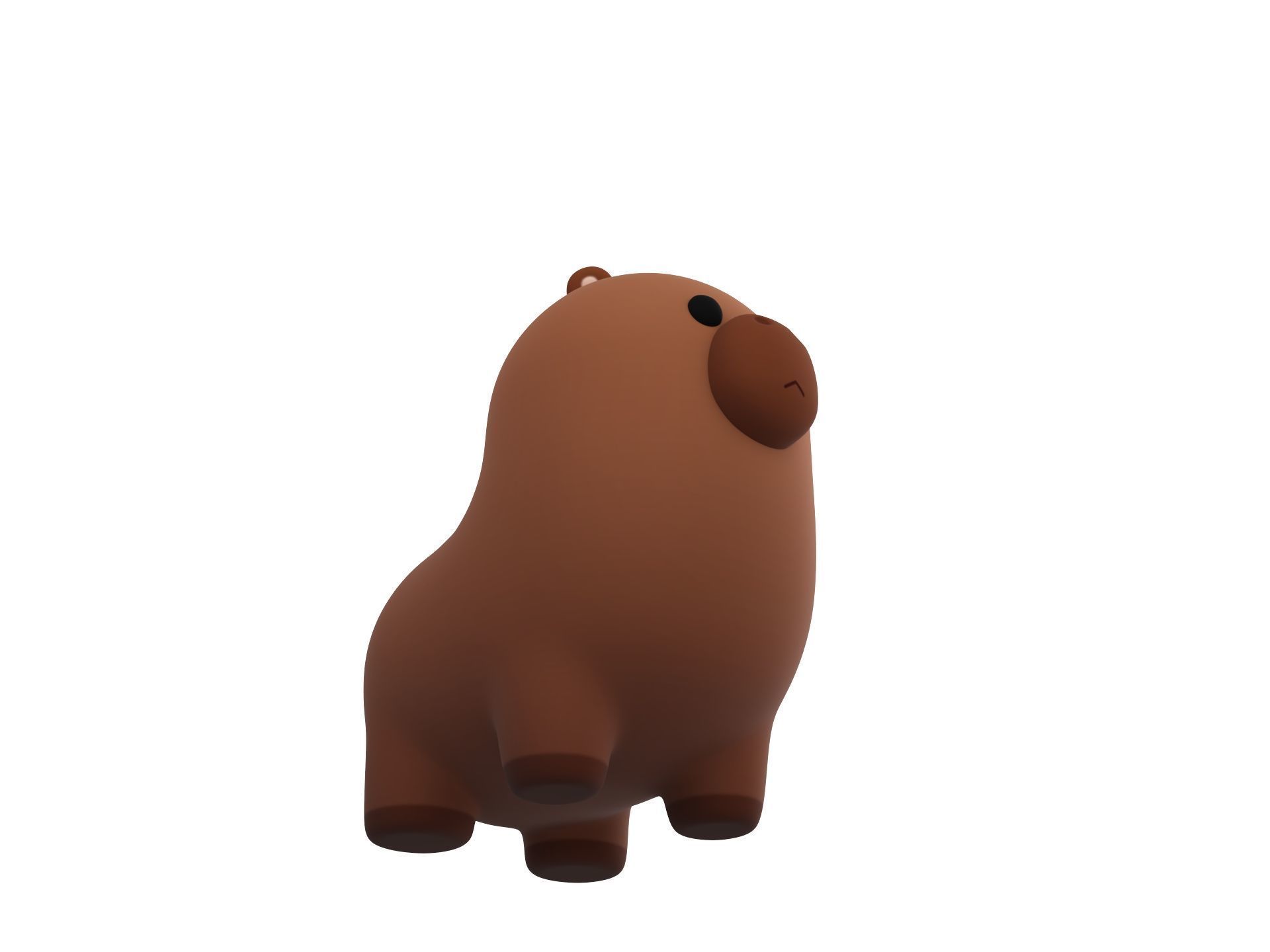Capybara Character 3D model_2