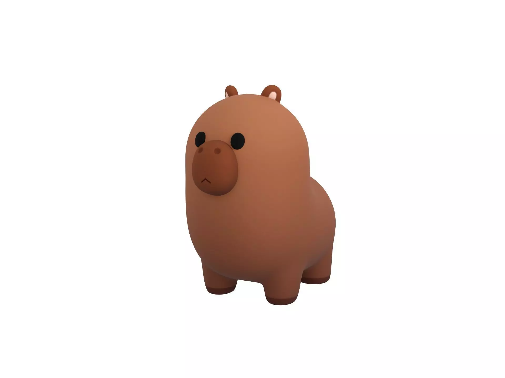 Capybara Character 3D model_0