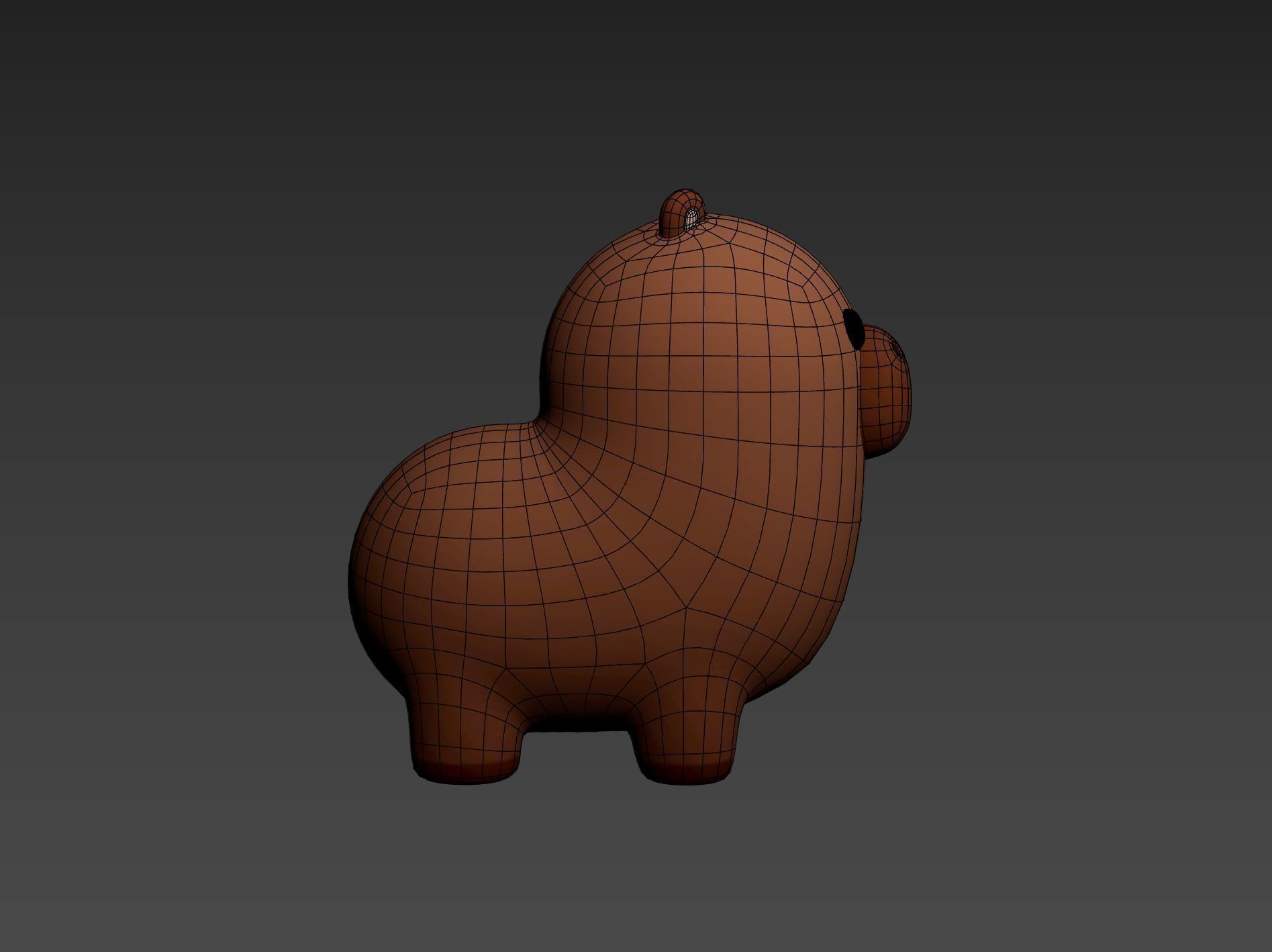 Capybara Character 3D model_26