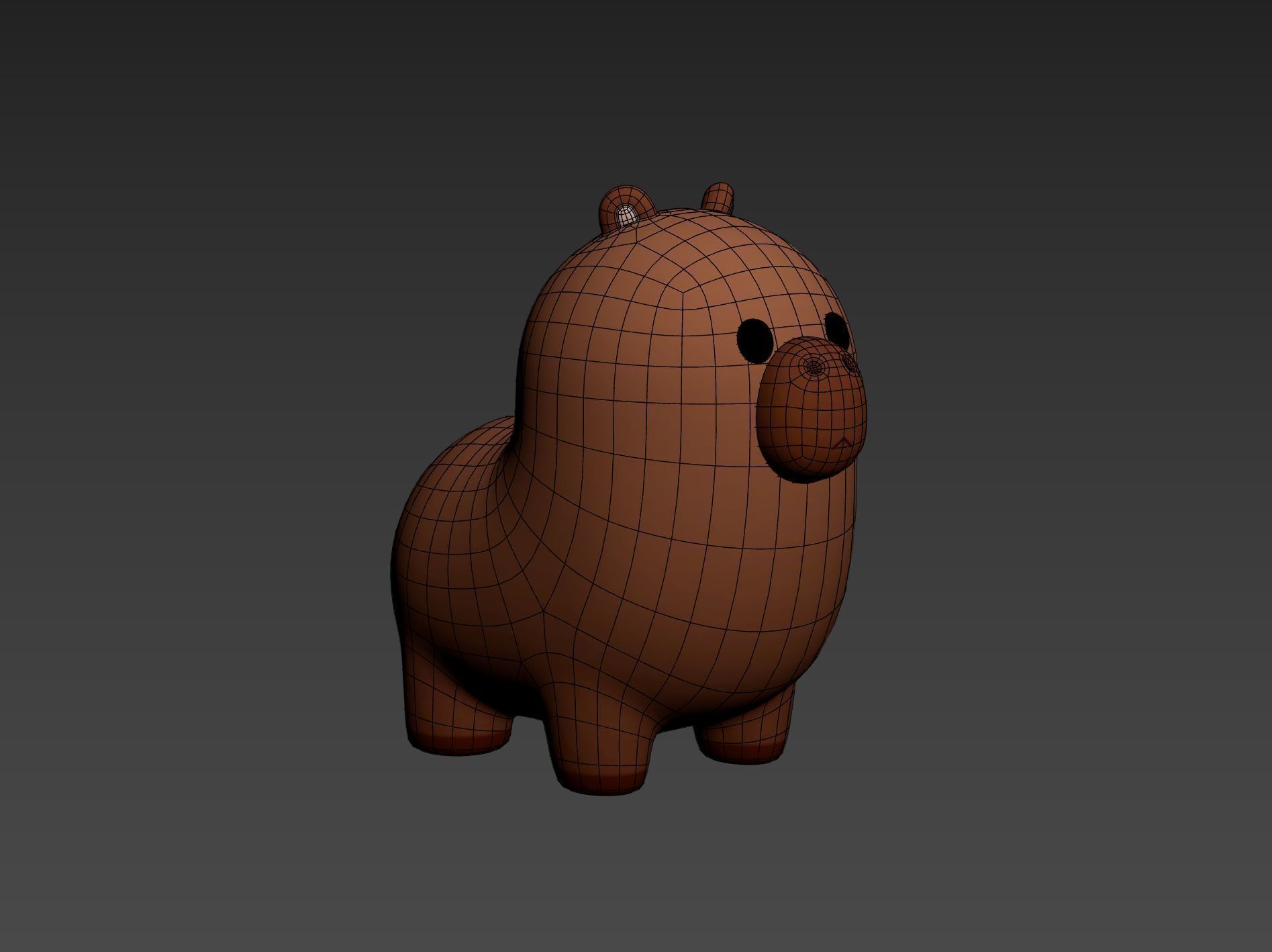 Capybara Character 3D model_25
