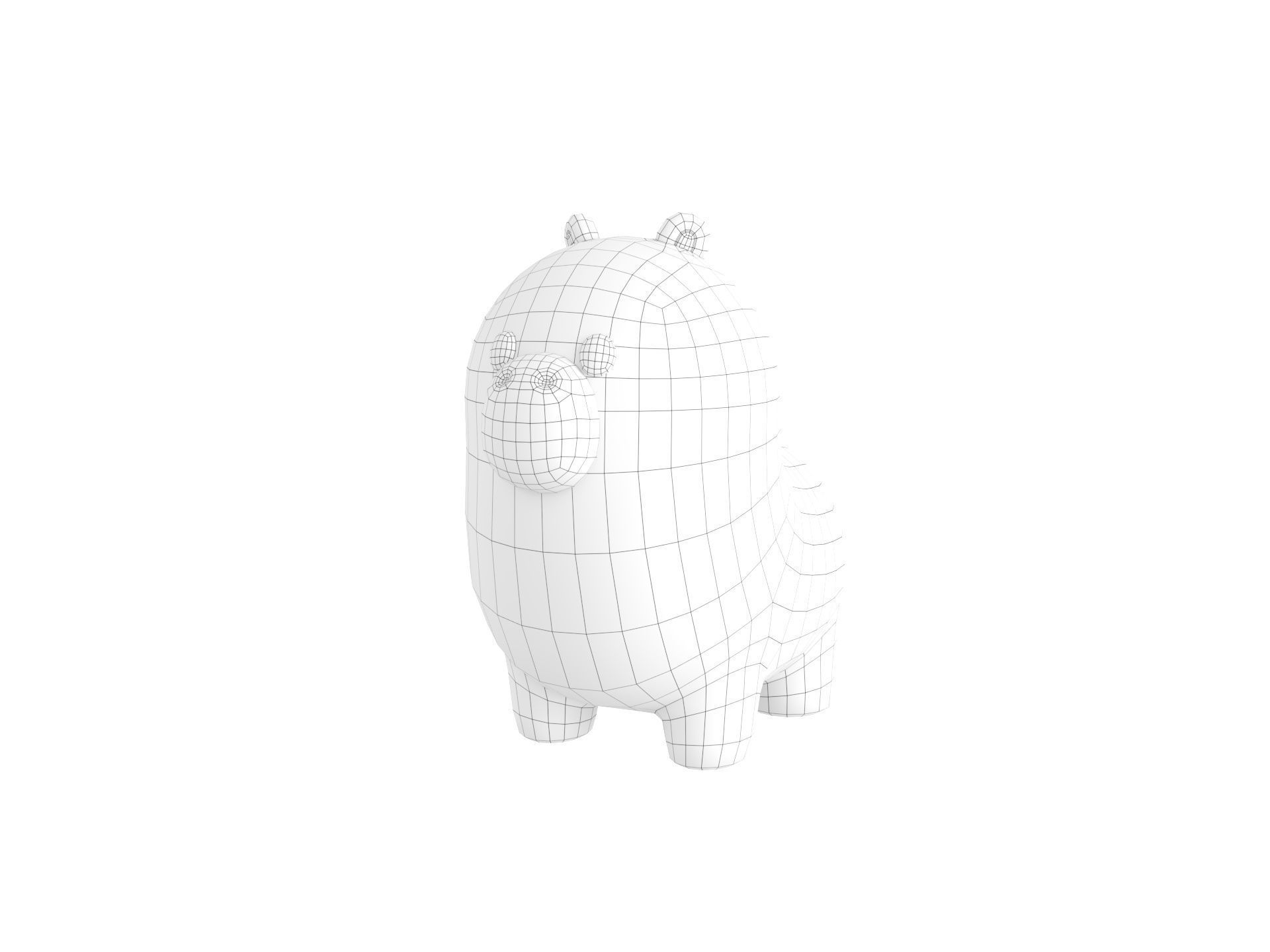 Capybara Character 3D model_34