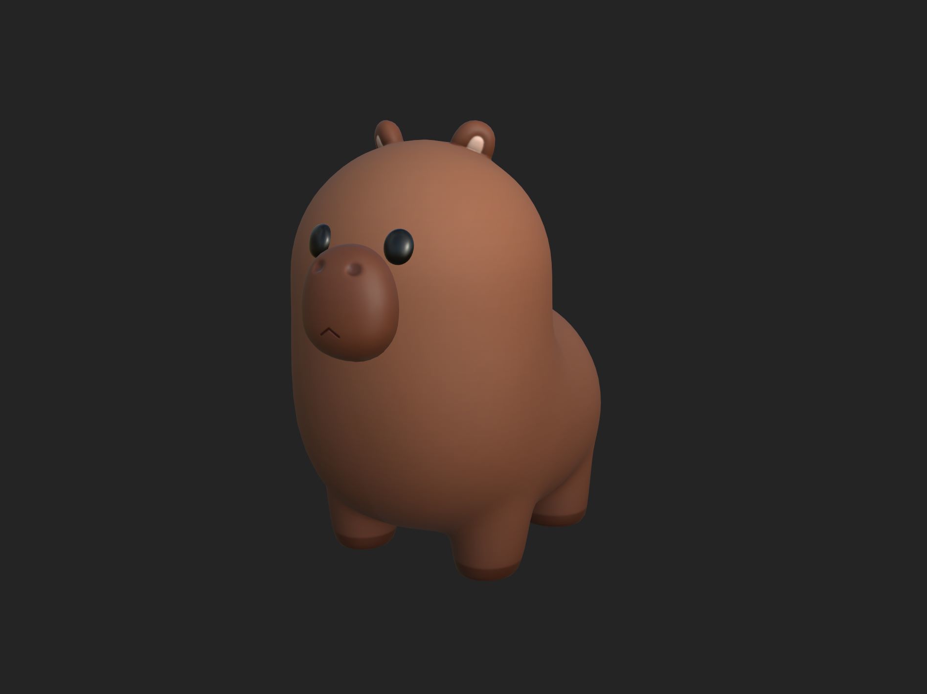 Capybara Character 3D model_10