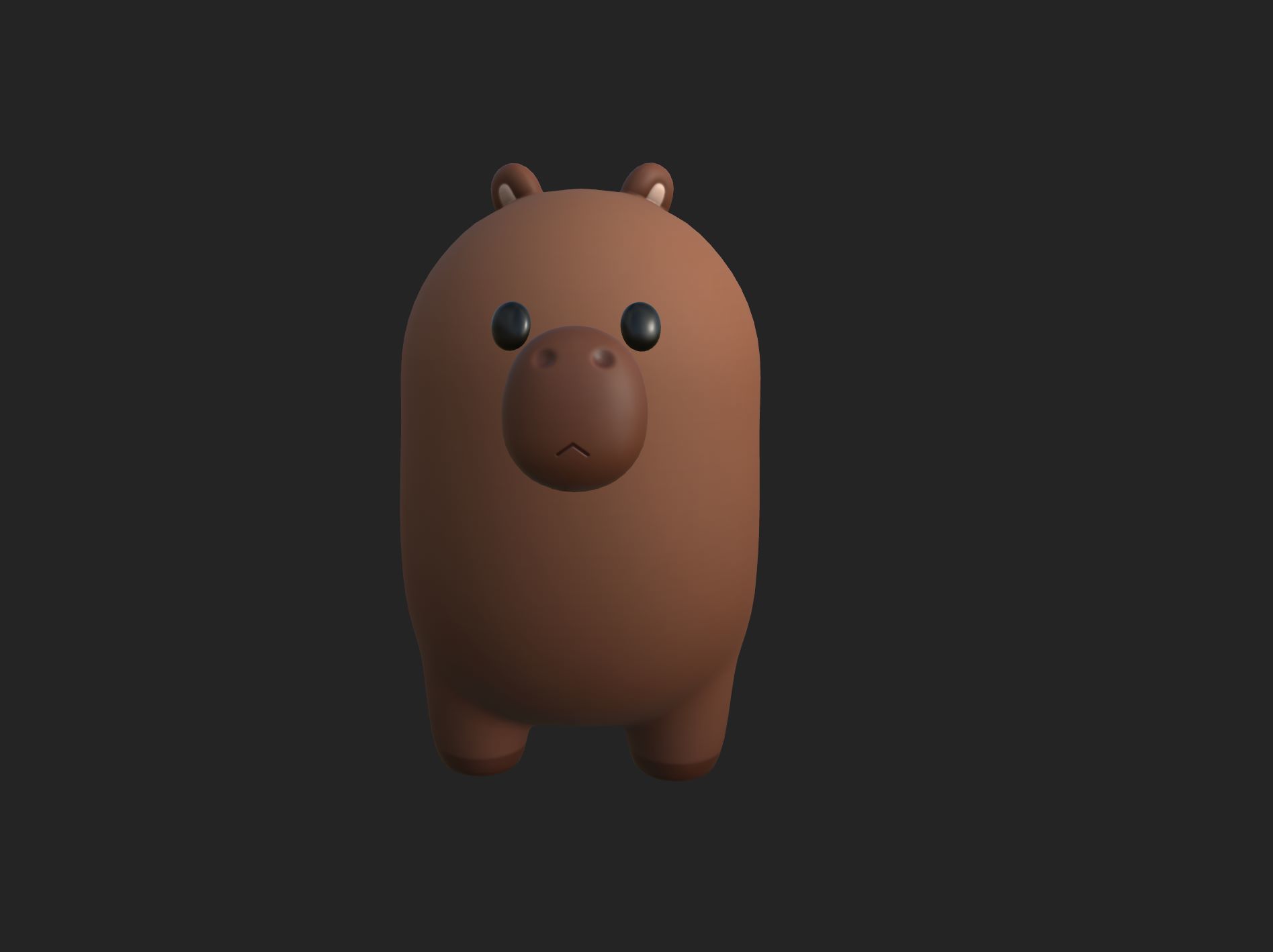 Capybara Character 3D model_11
