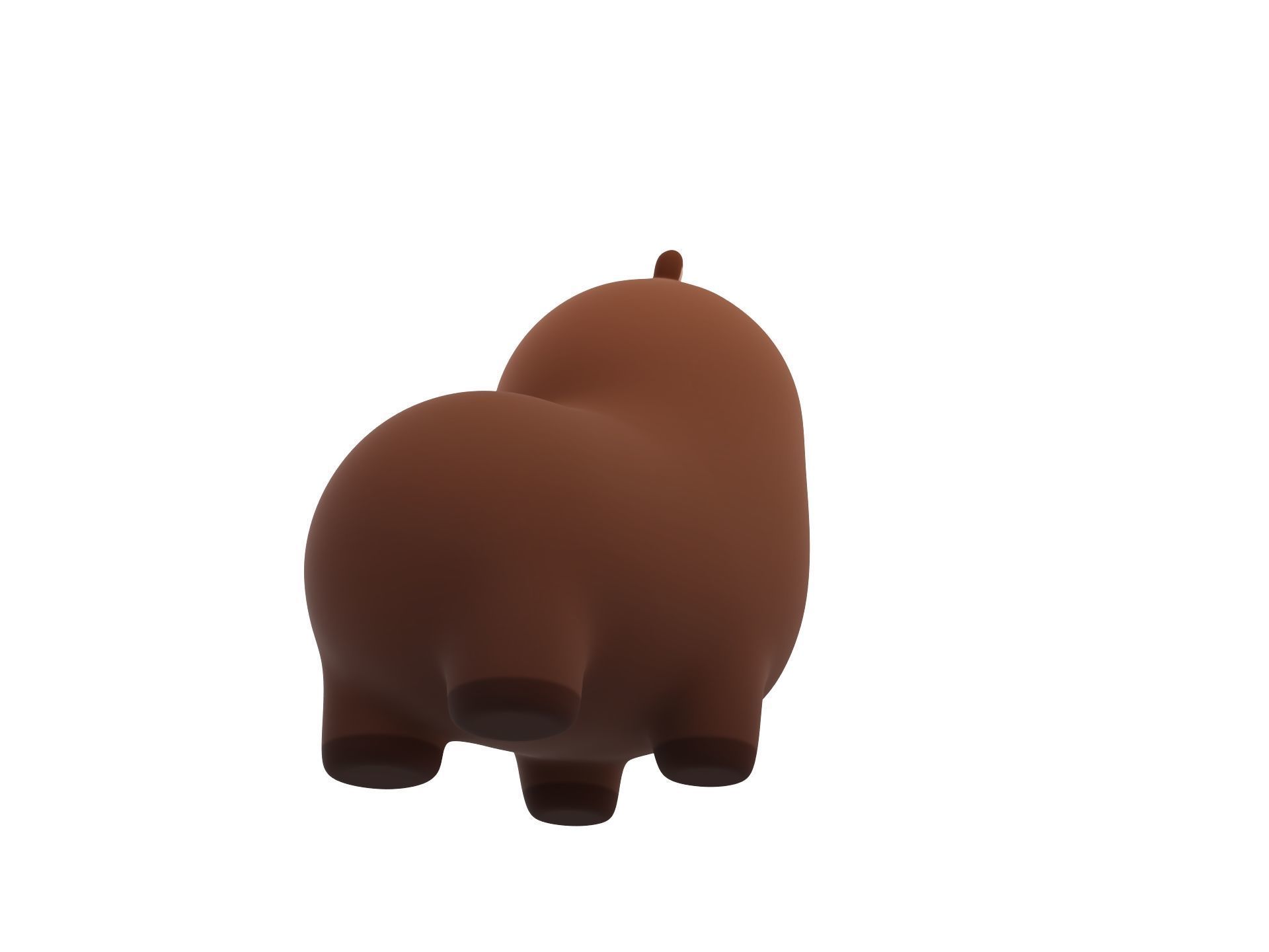 Capybara Character 3D model_4