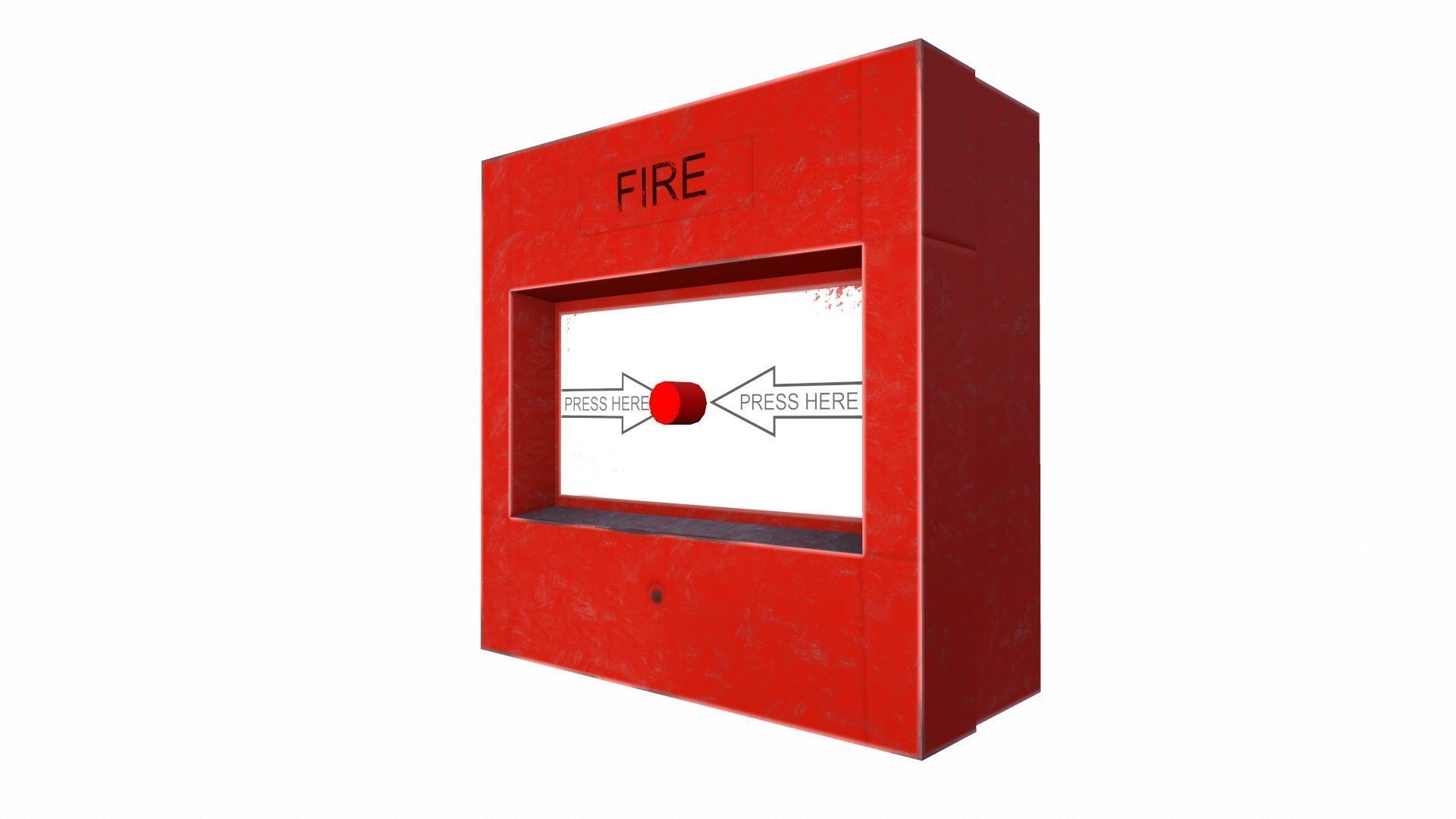 Fire Alarm Low-poly 3D model_2
