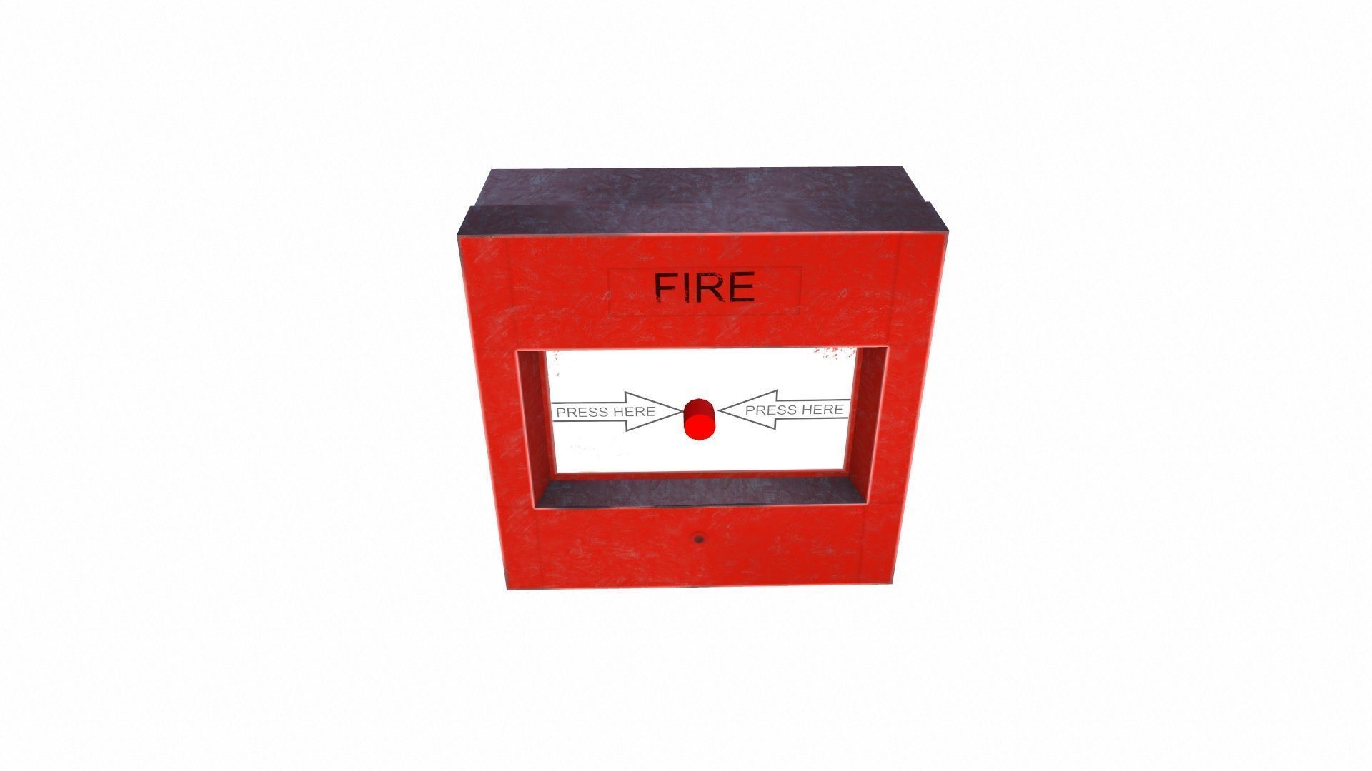 Fire Alarm Low-poly 3D model_3
