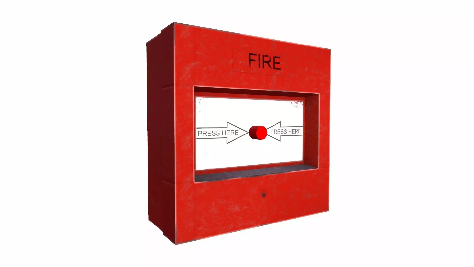 Fire Alarm Low-poly 3D model_0