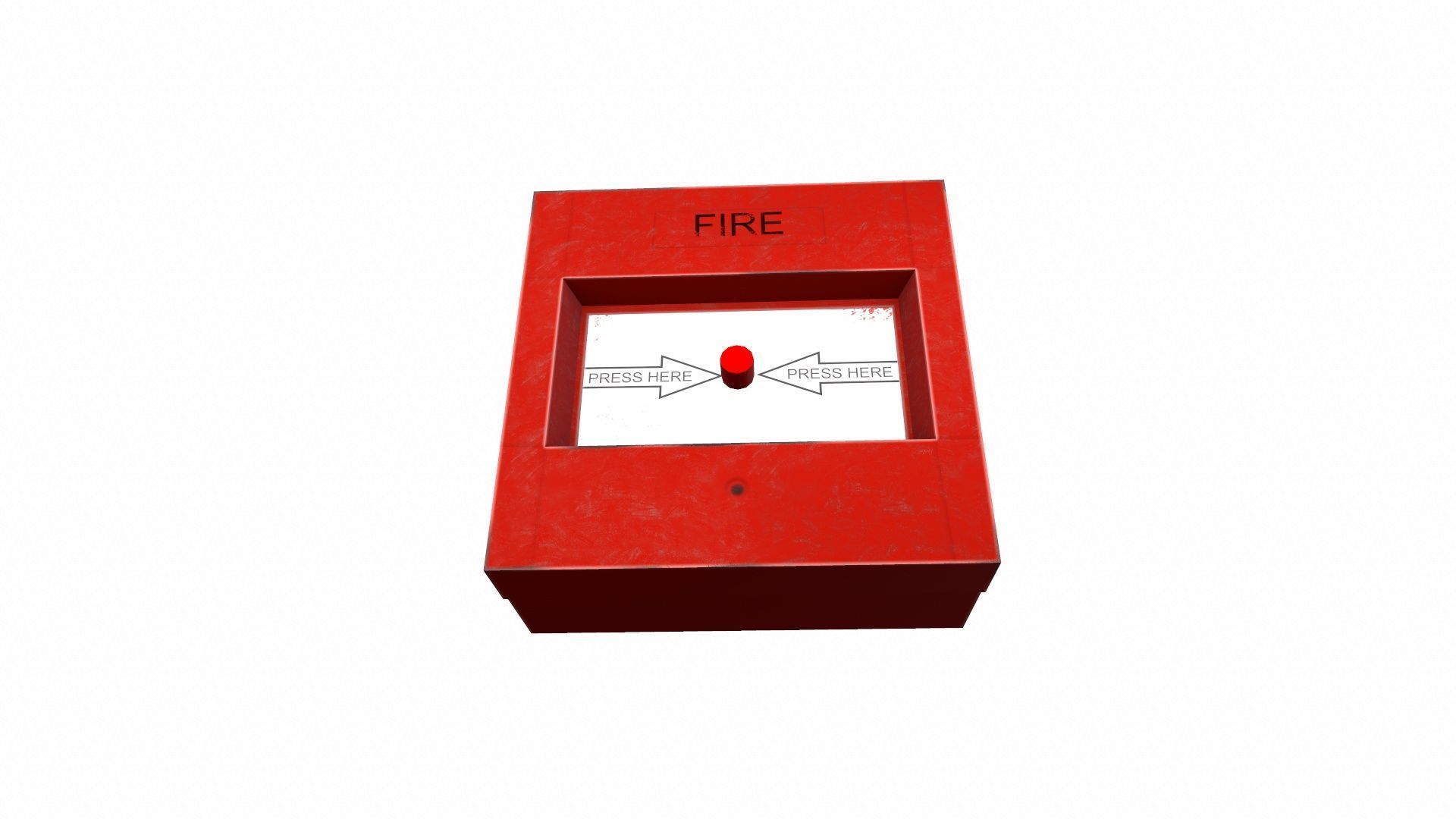 Fire Alarm Low-poly 3D model_4
