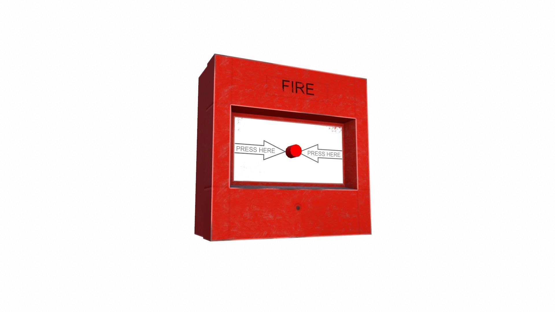 Fire Alarm Low-poly 3D model_5