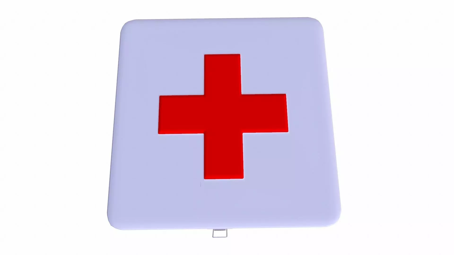 First Aid Kit Low-poly 3D model_0