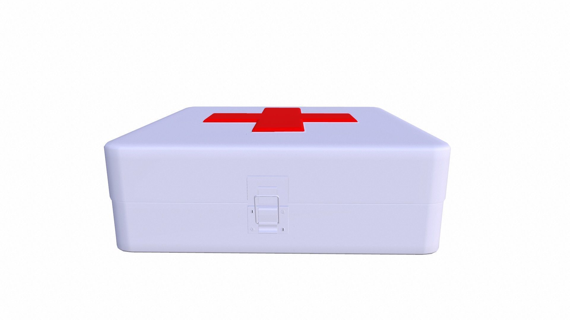 First Aid Kit Low-poly 3D model_3