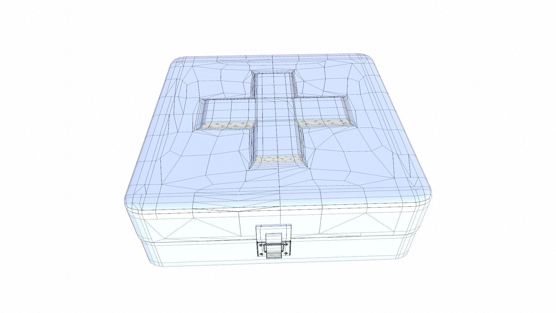 First Aid Kit Low-poly 3D model_8