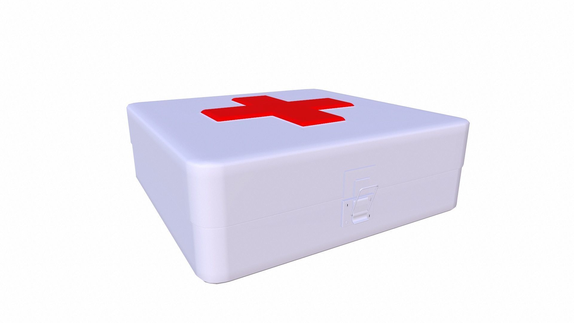 First Aid Kit Low-poly 3D model_4