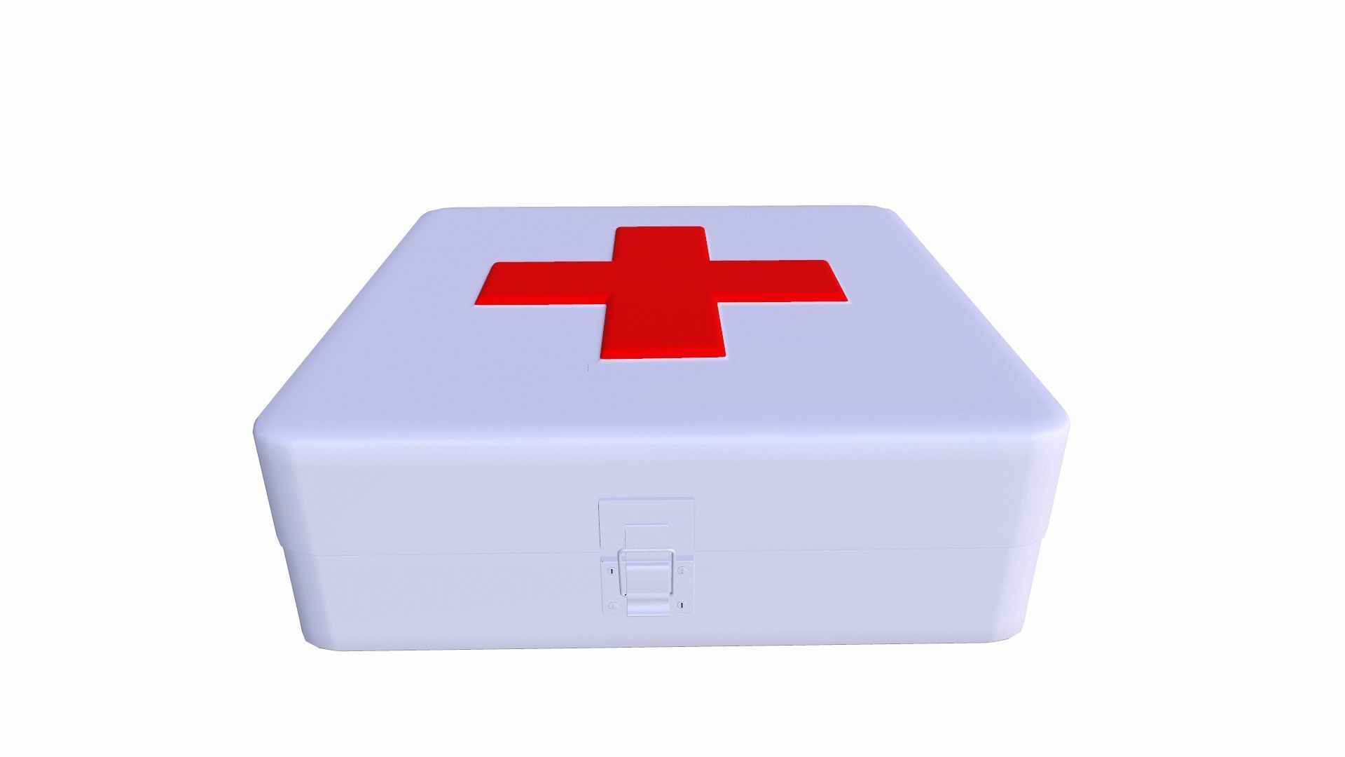 First Aid Kit Low-poly 3D model_2