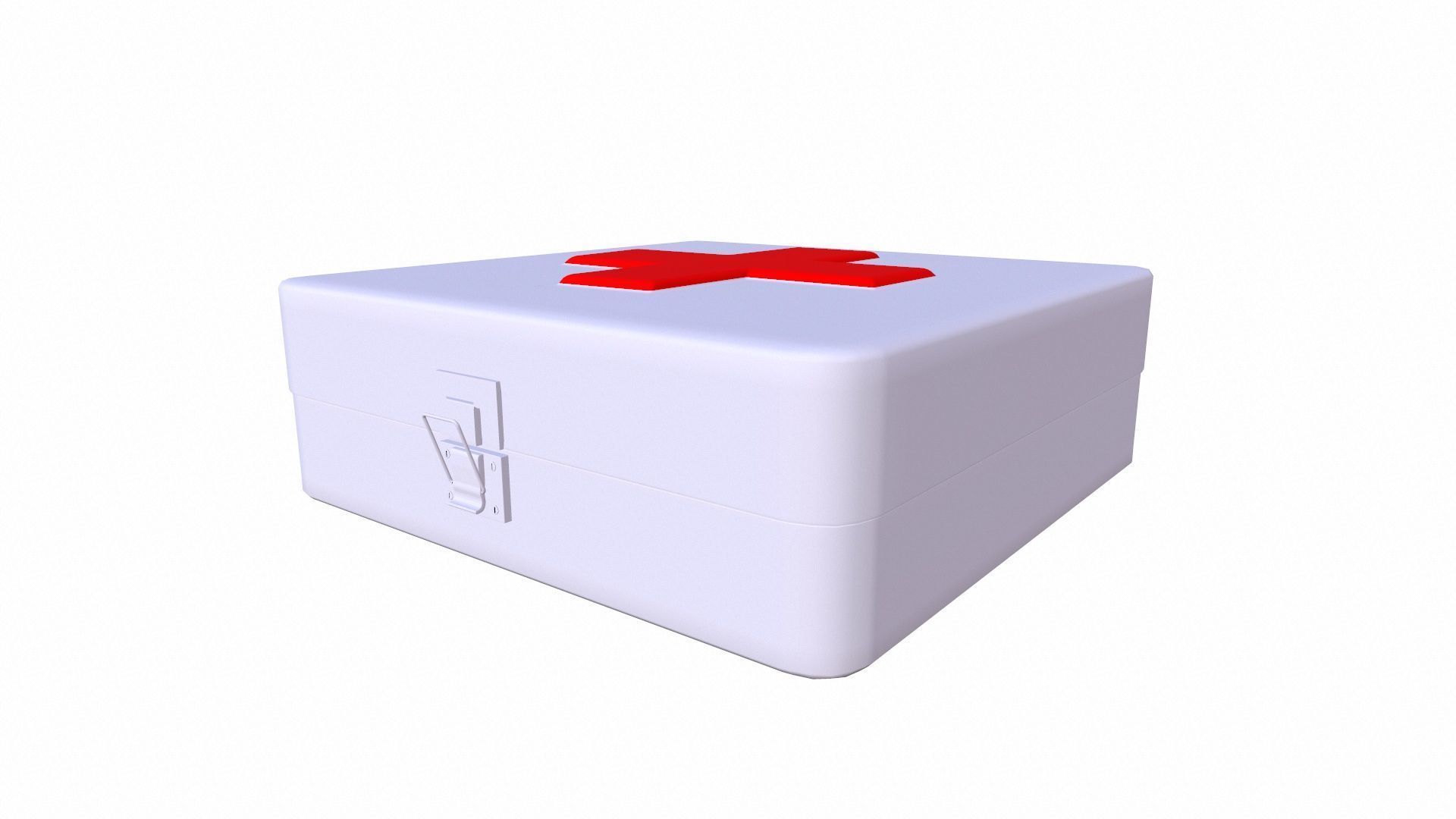 First Aid Kit Low-poly 3D model_5