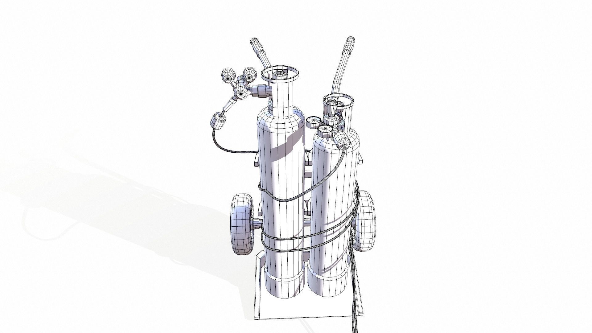 Welding Tank Machine Setup PBR Low-poly 3D model_22