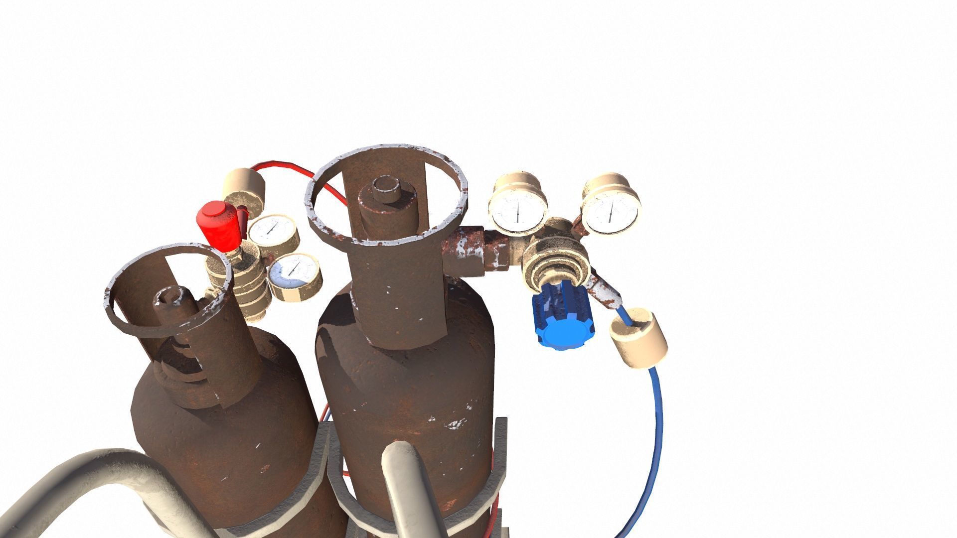 Welding Tank Machine Setup PBR Low-poly 3D model_10