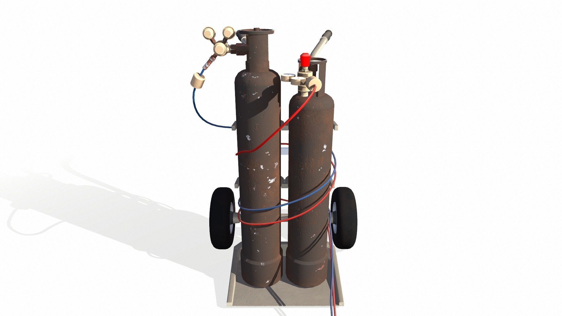 Welding Tank Machine Setup PBR Low-poly 3D model_5