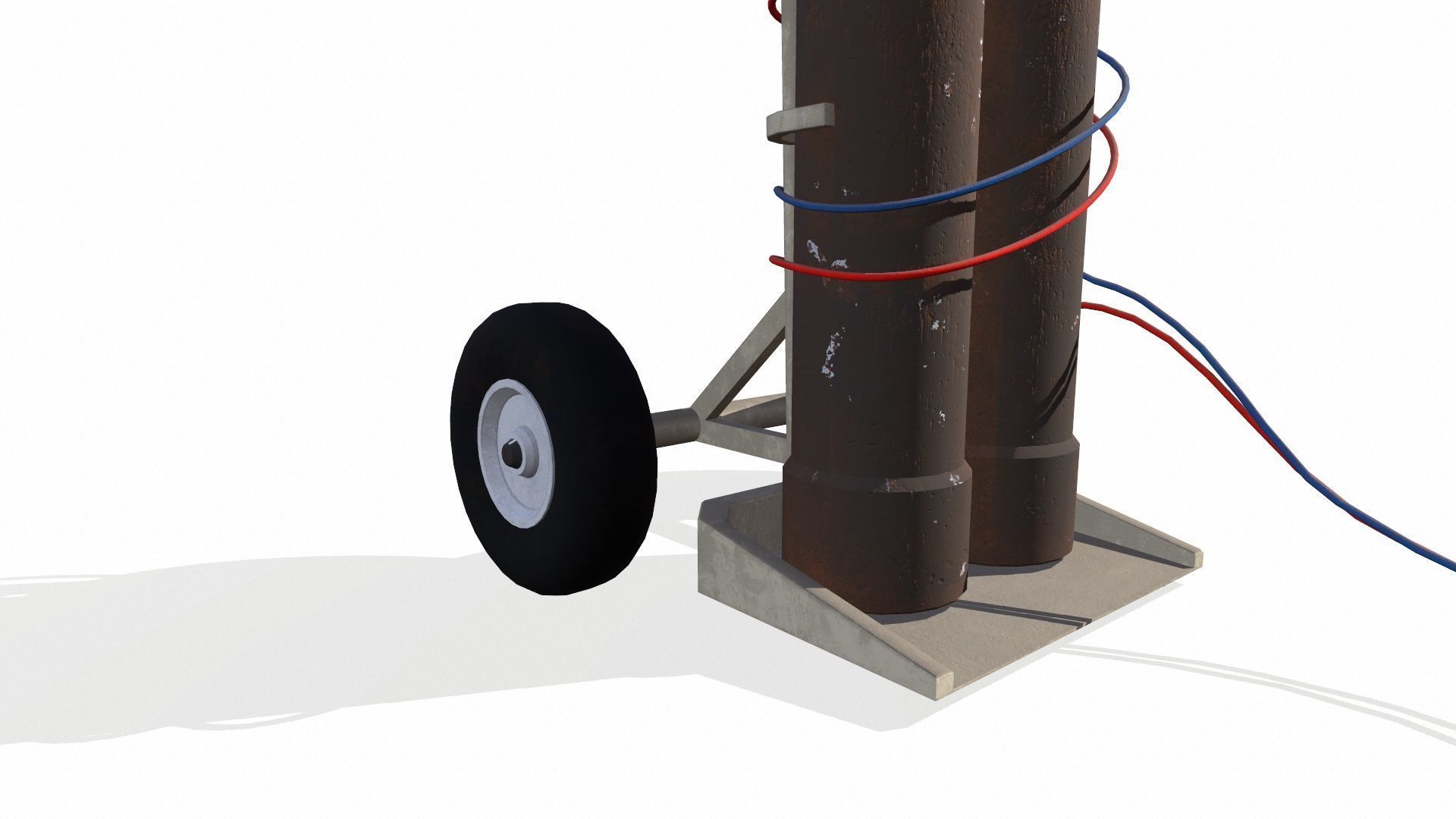 Welding Tank Machine Setup PBR Low-poly 3D model_6