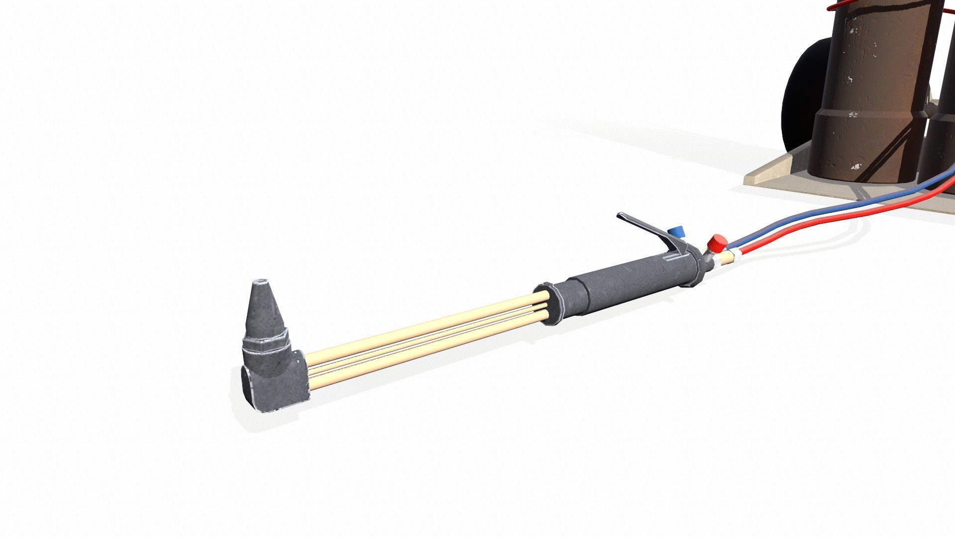 Welding Tank Machine Setup PBR Low-poly 3D model_16