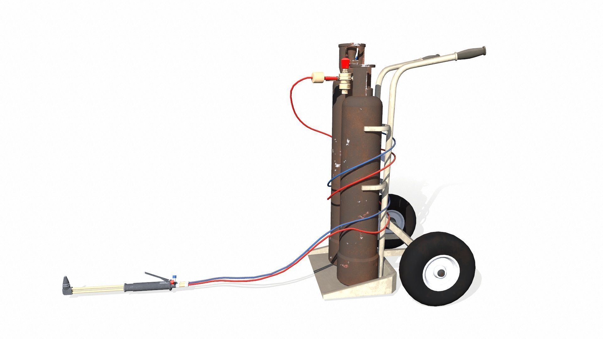 Welding Tank Machine Setup PBR Low-poly 3D model_2