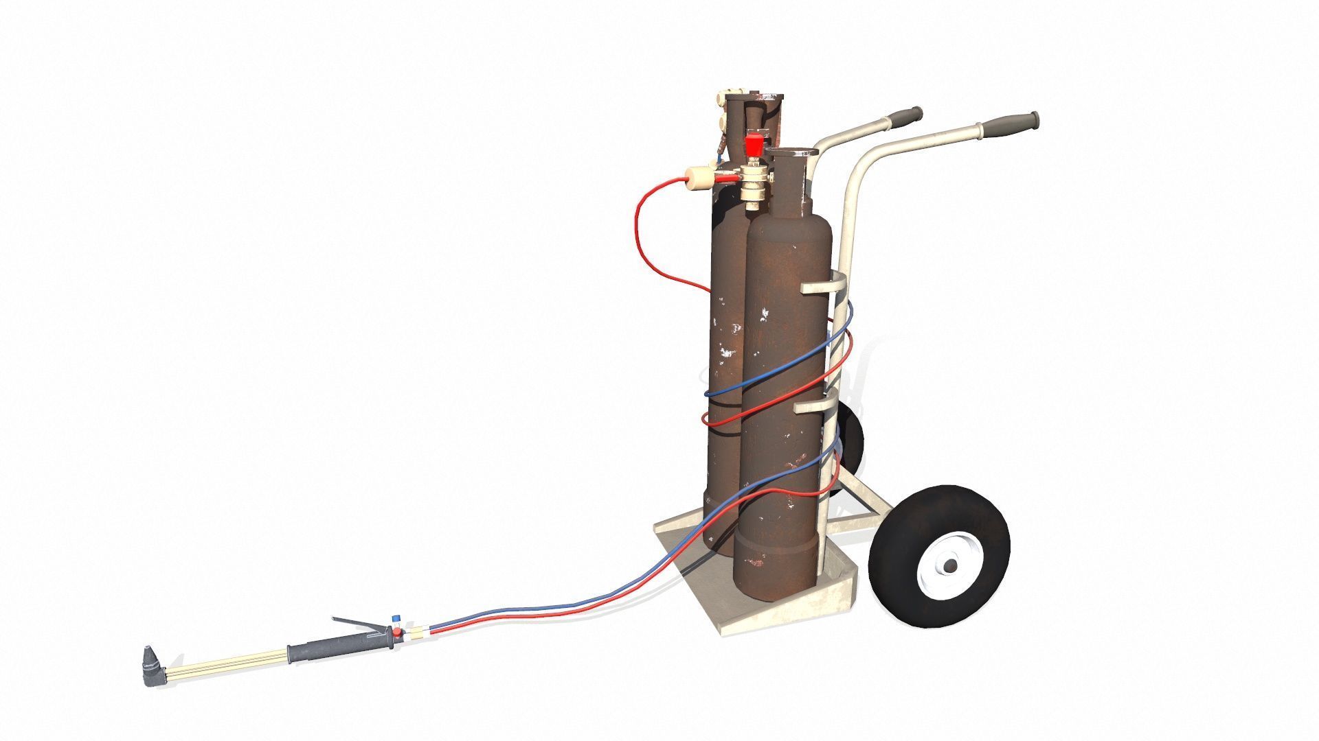 Welding Tank Machine Setup PBR Low-poly 3D model_3