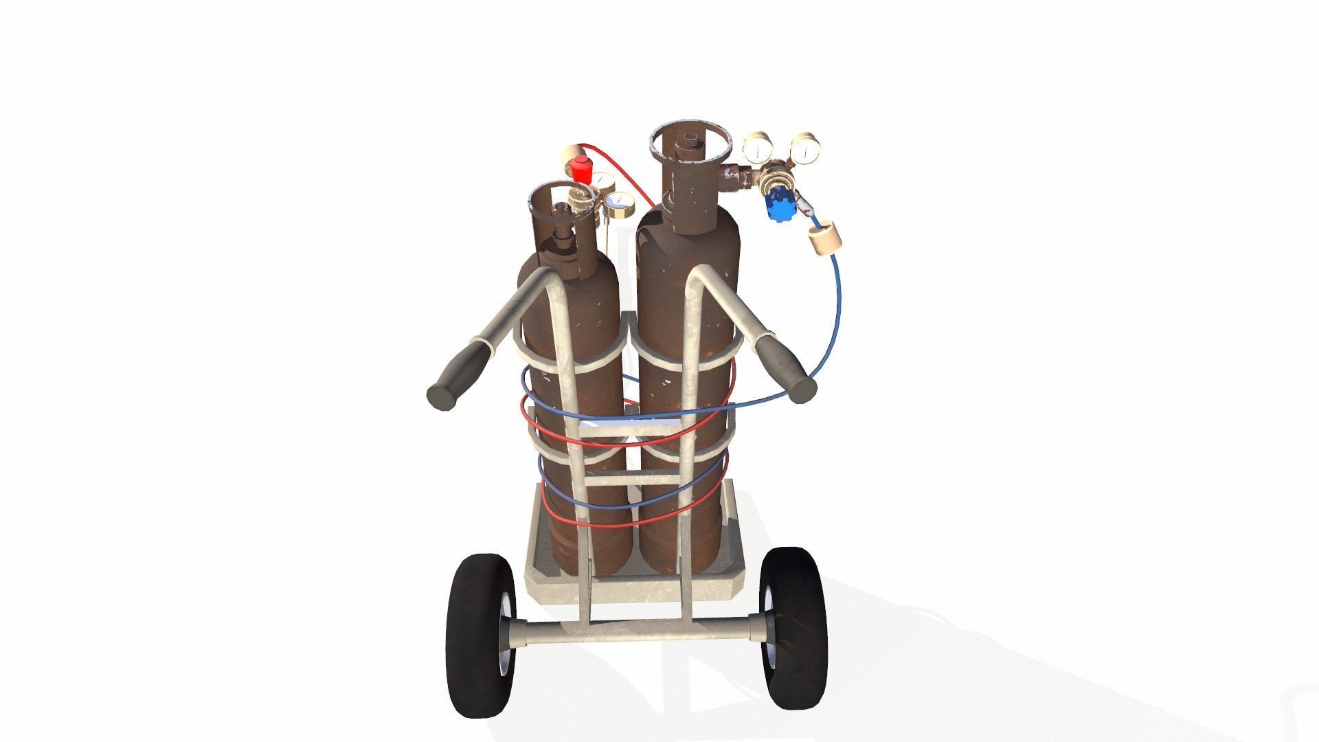 Welding Tank Machine Setup PBR Low-poly 3D model_9