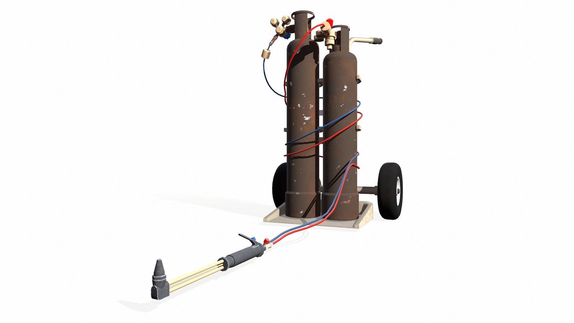 Welding Tank Machine Setup PBR Low-poly 3D model_18