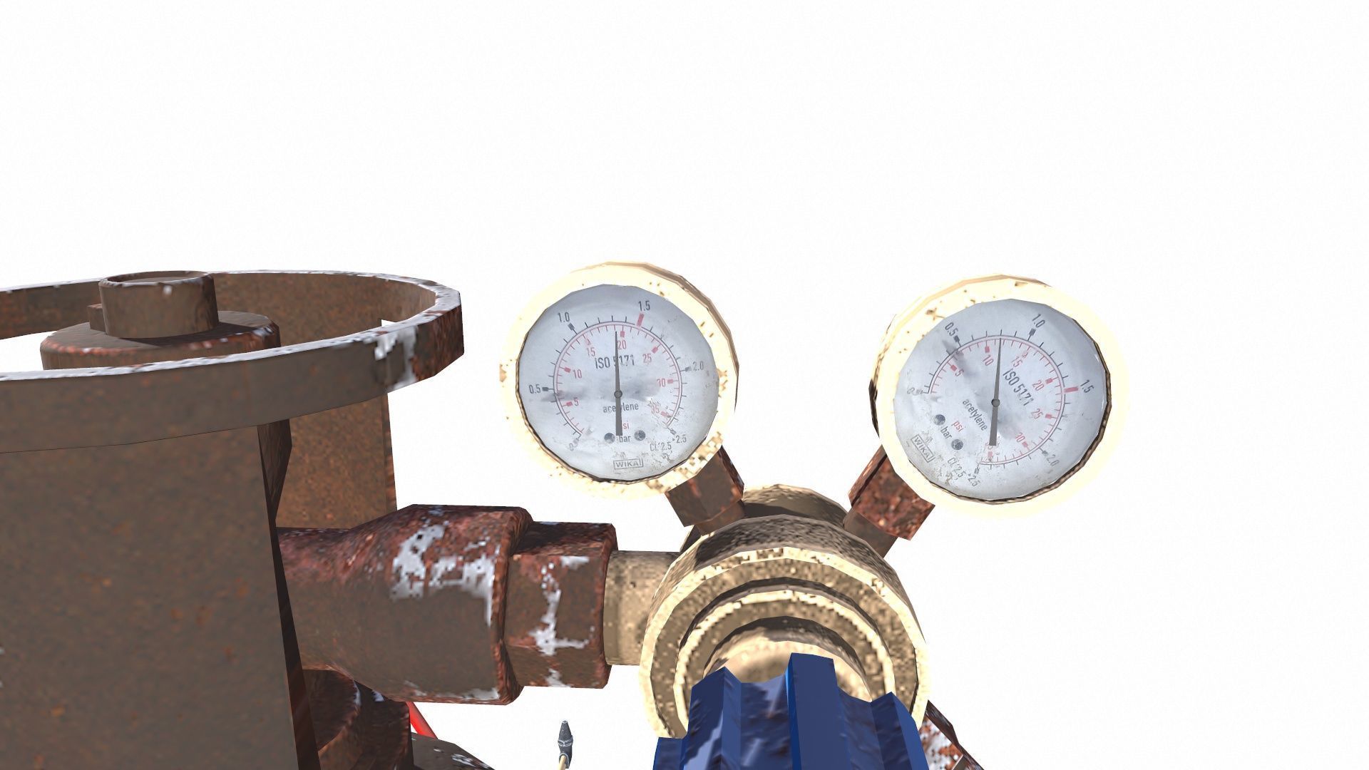 Welding Tank Machine Setup PBR Low-poly 3D model_11