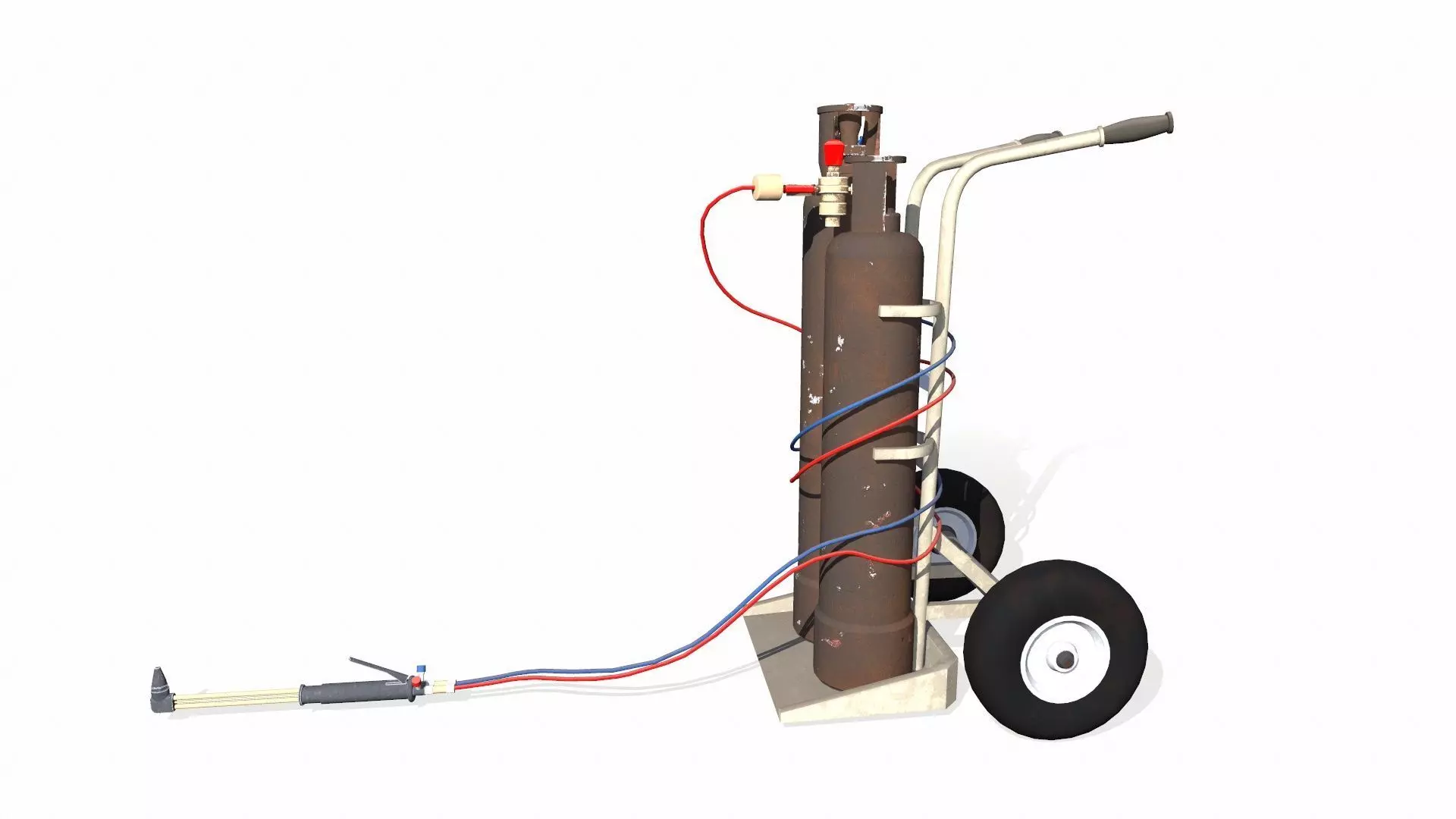 Welding Tank Machine Setup PBR Low-poly 3D model_0