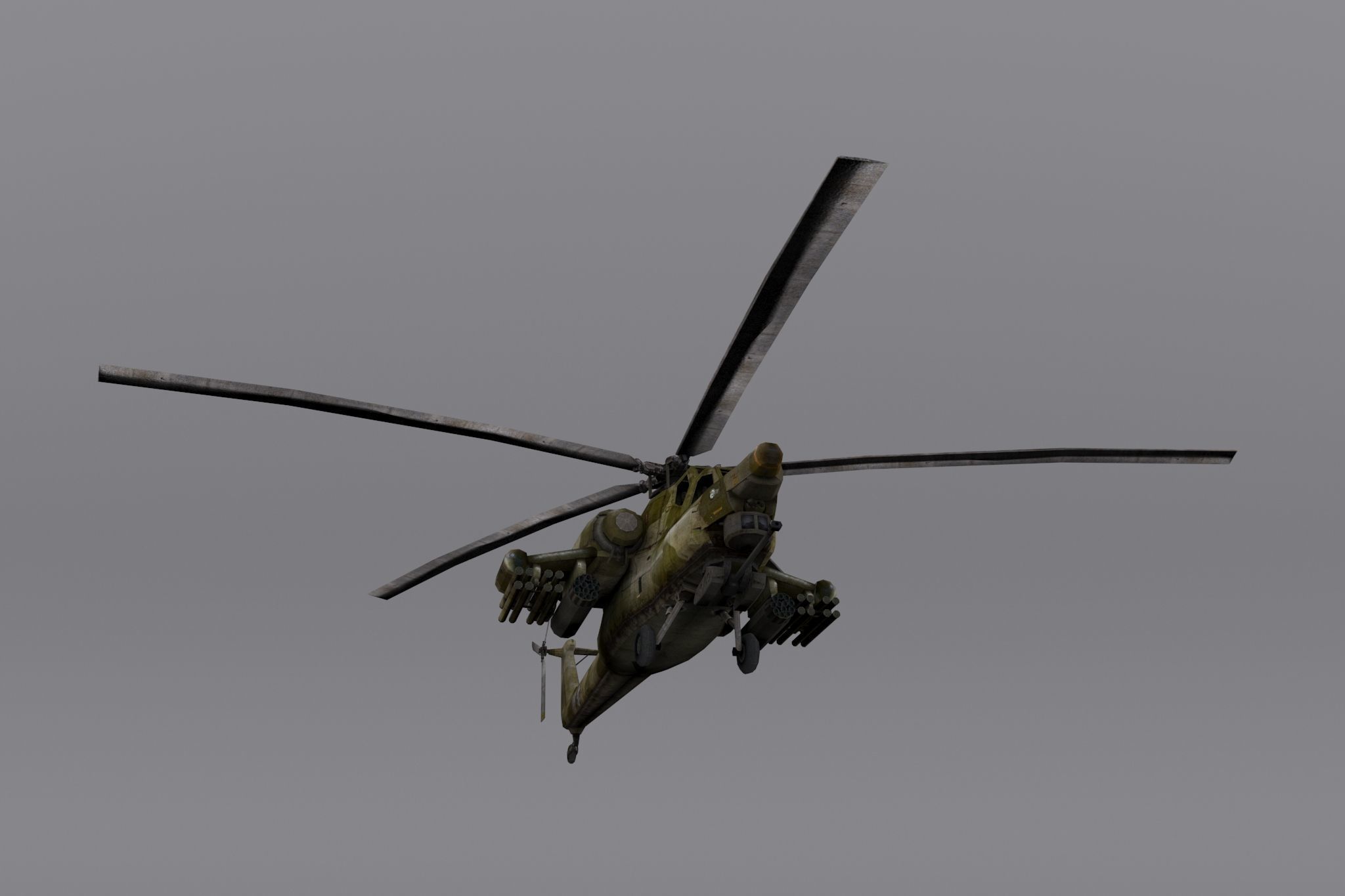 Mil Mi-28 Low-poly 3D model_5