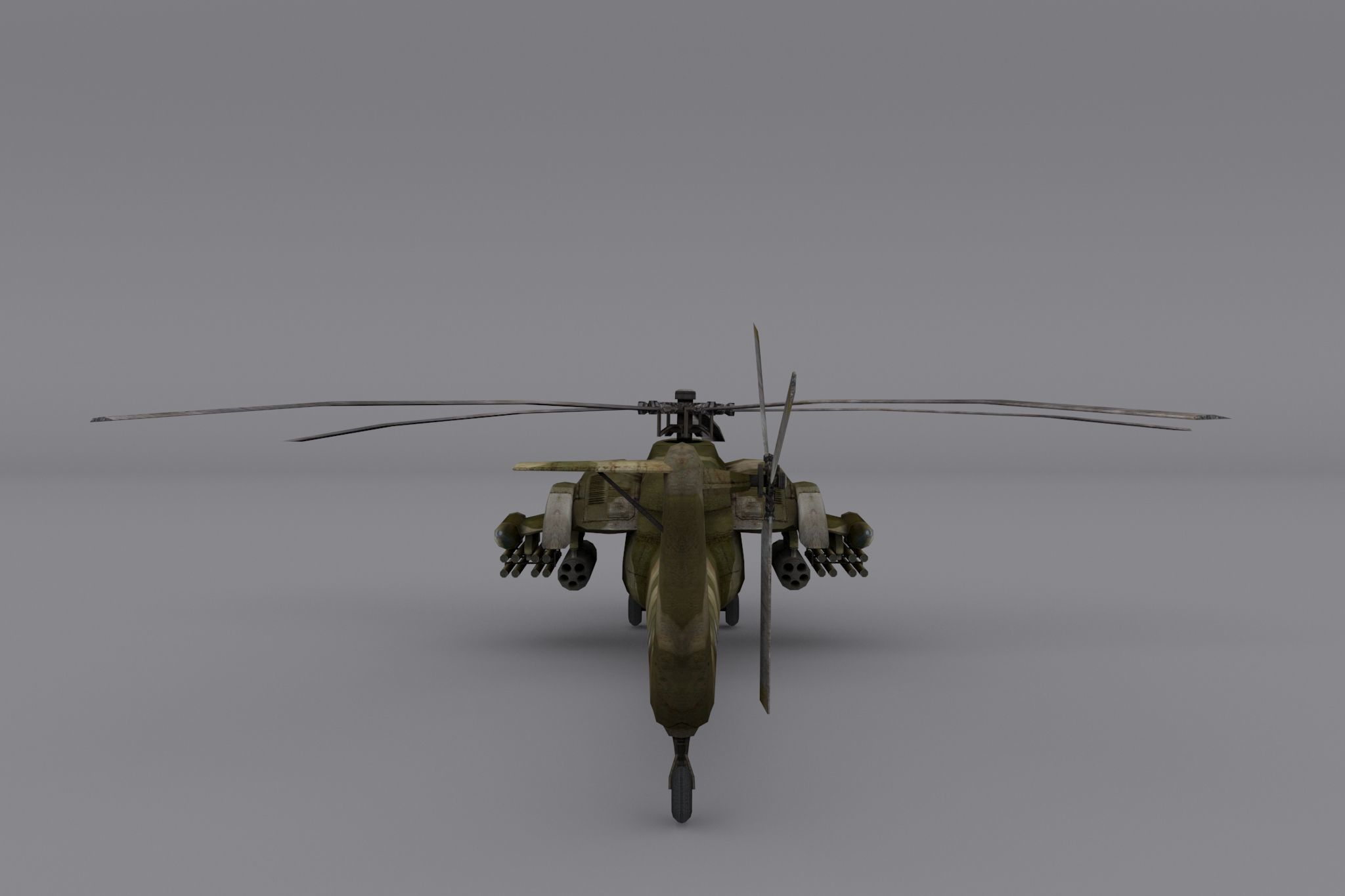 Mil Mi-28 Low-poly 3D model_6