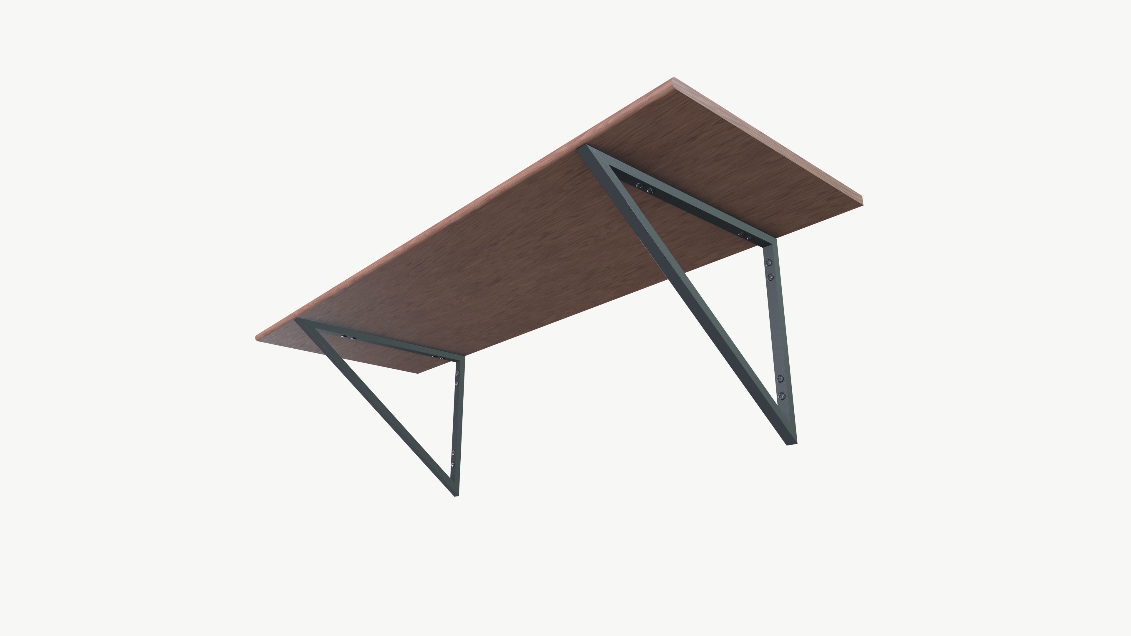 Wall Mounted Table Low-poly 3D model_2