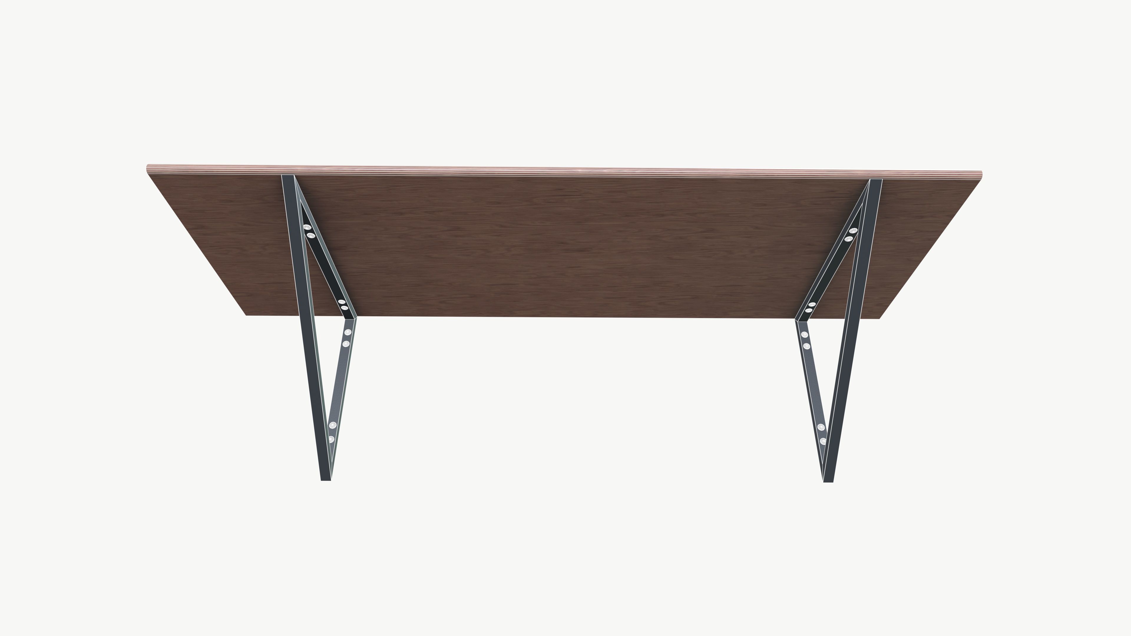 Wall Mounted Table Low-poly 3D model_6