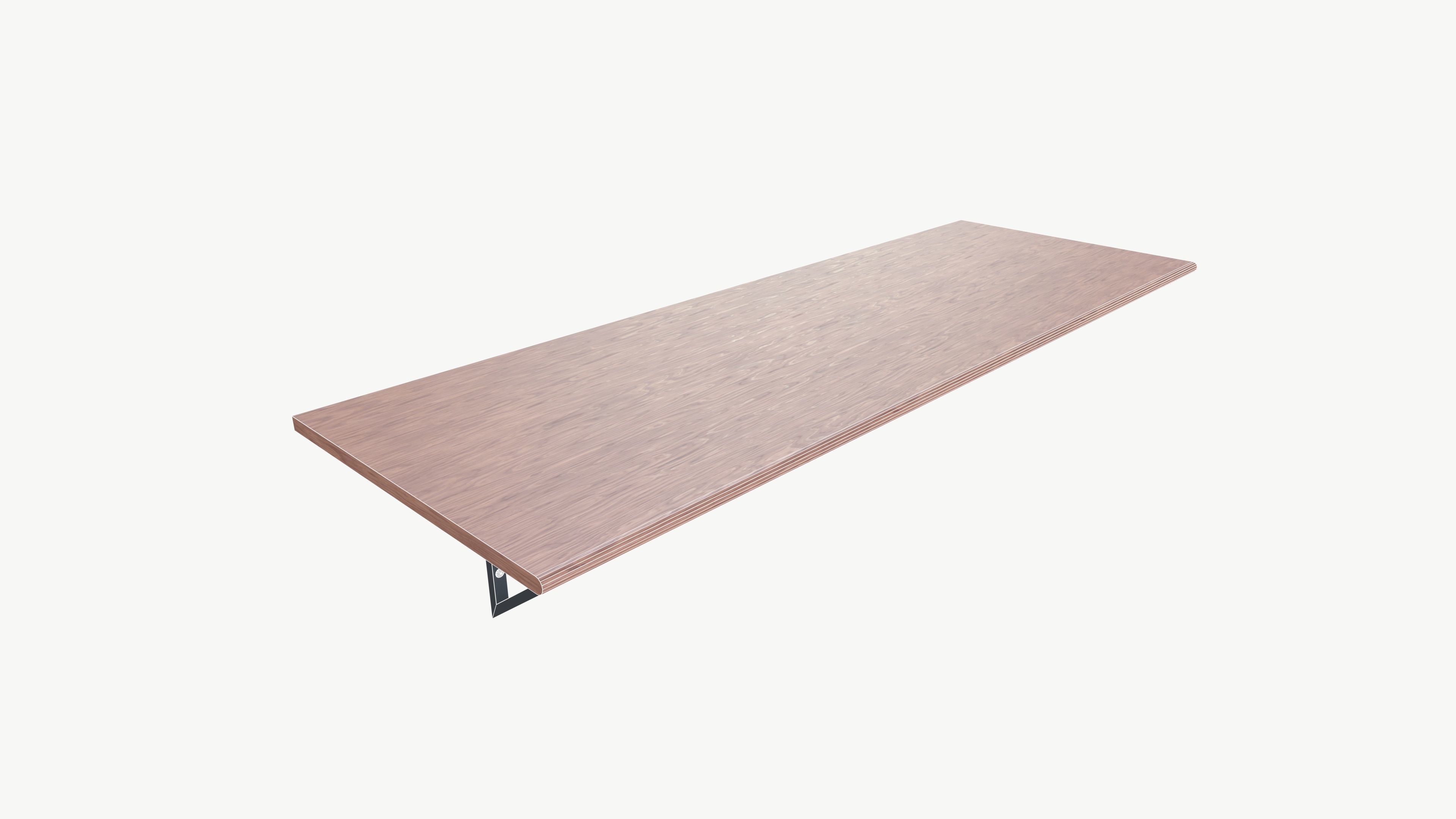 Wall Mounted Table Low-poly 3D model_5
