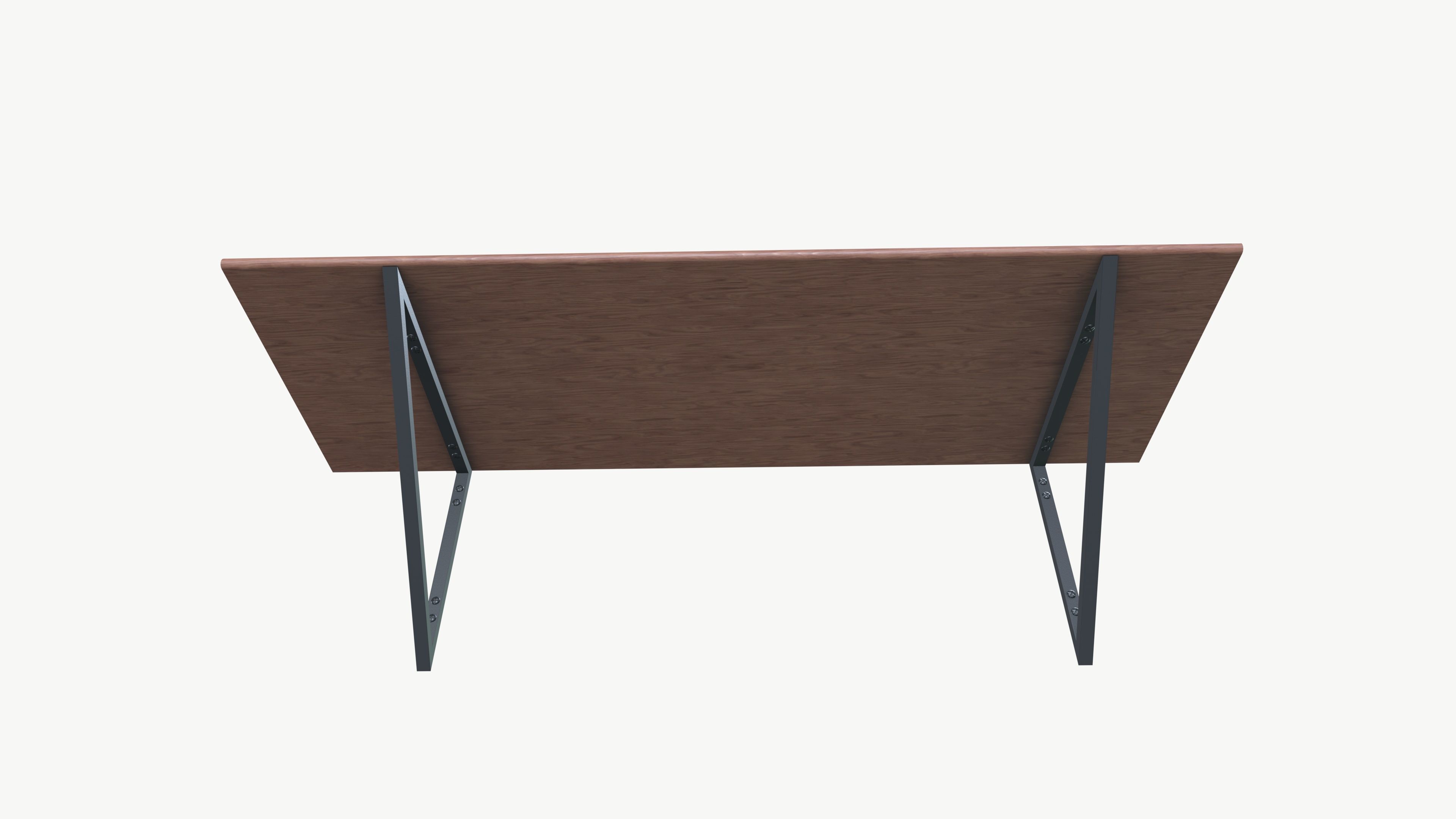 Wall Mounted Table Low-poly 3D model_4