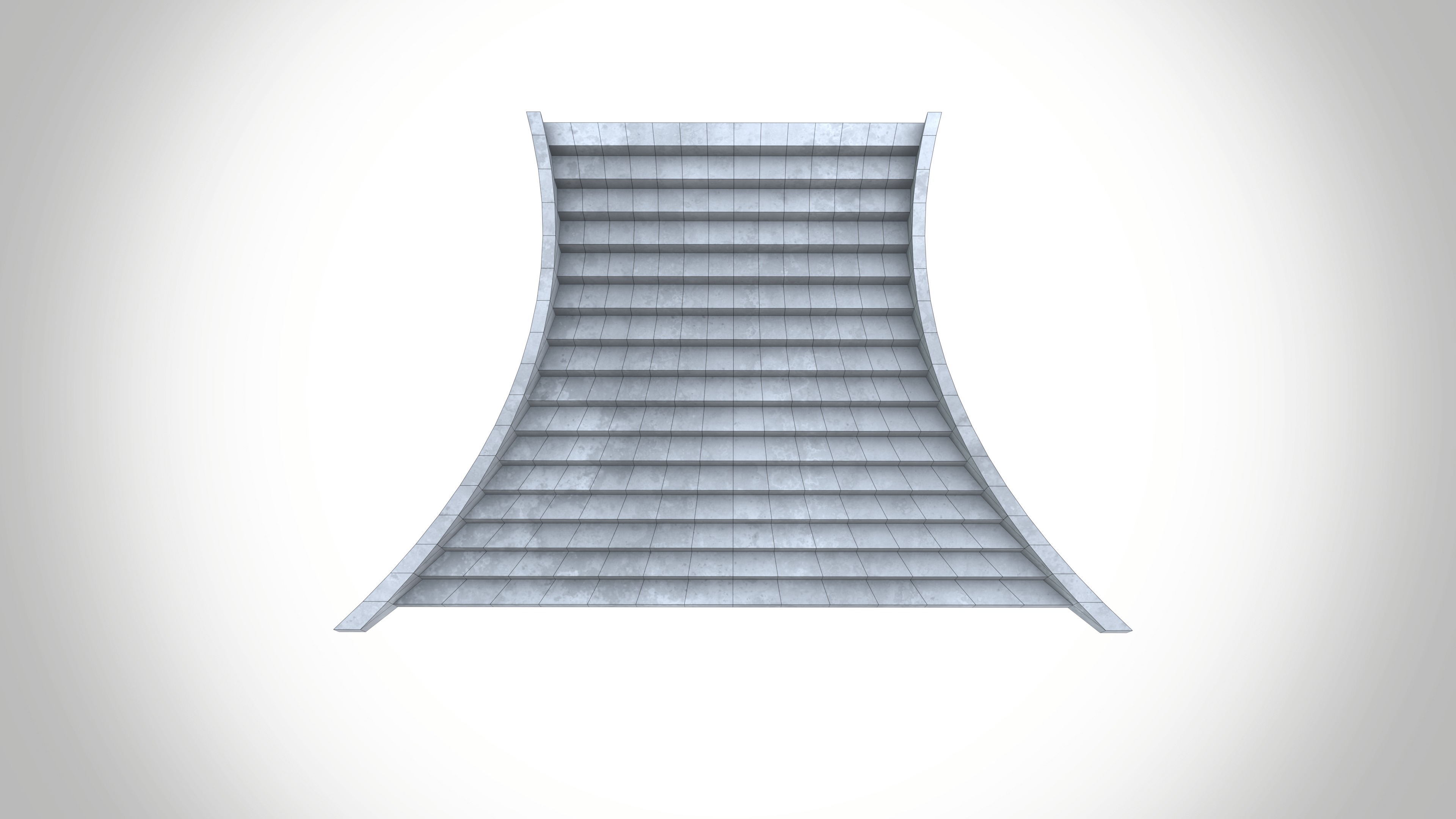 Stairs Low-poly 3D model_8