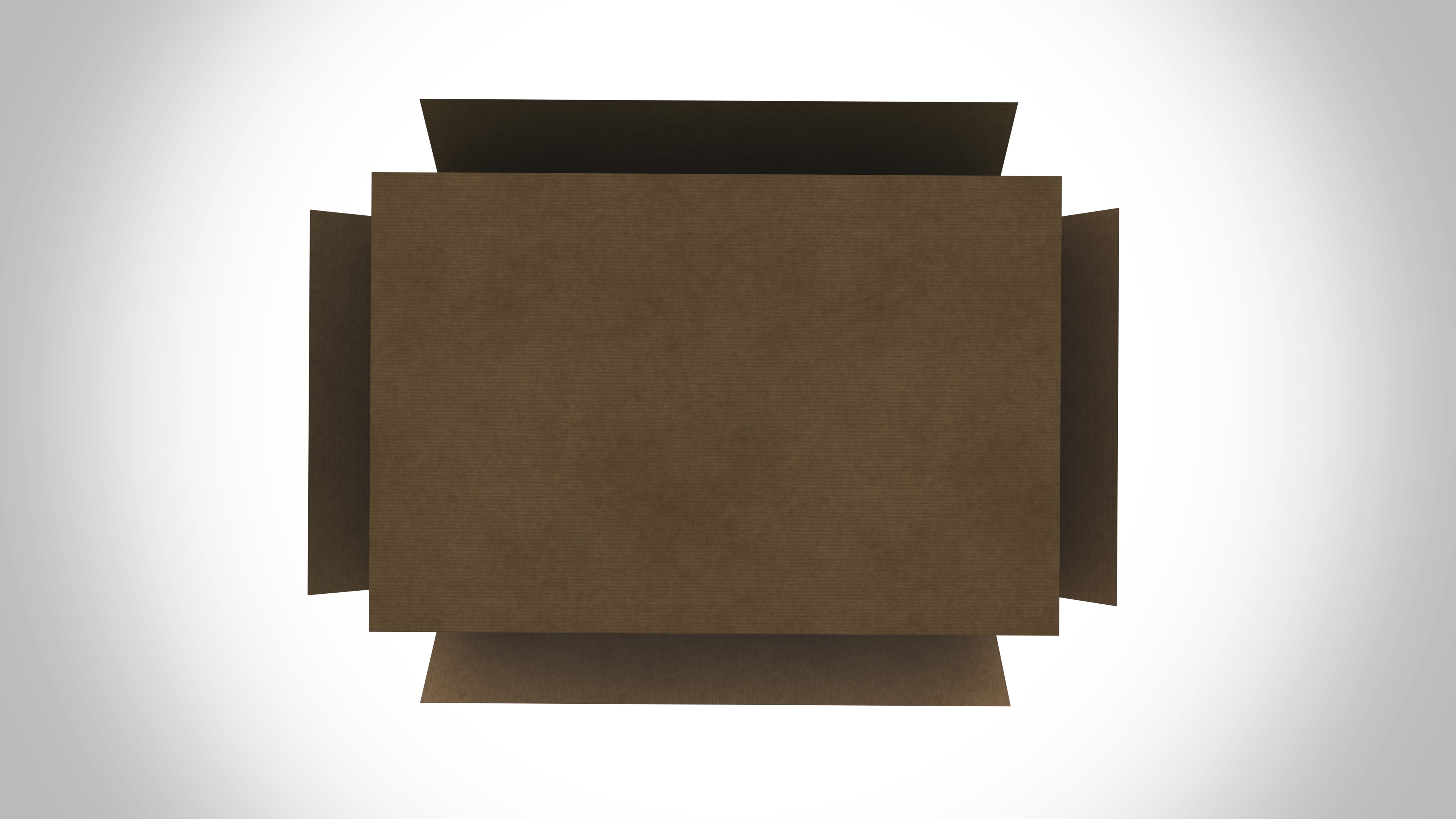 Cardboard box Low-poly 3D model_6