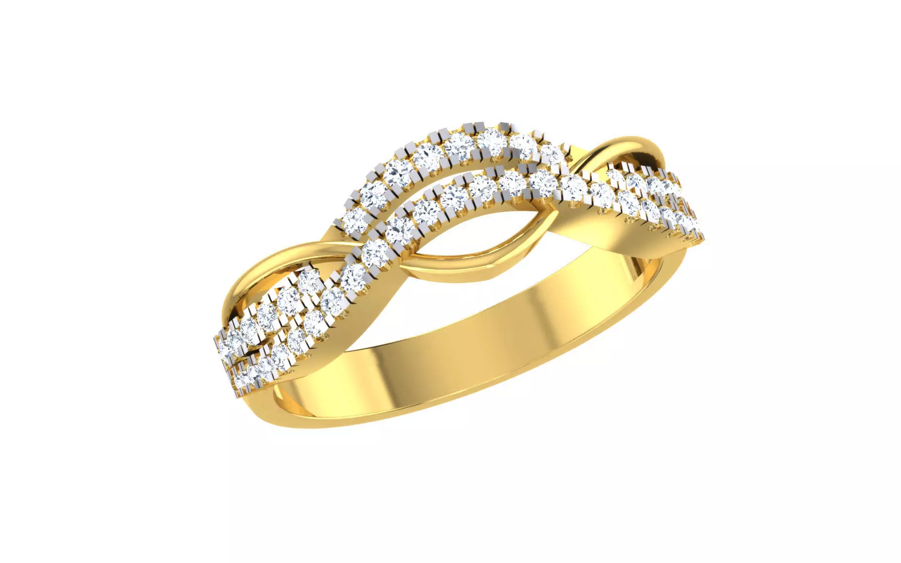 Women Ring Render 3dm STL OBJ FBX Details 3D print model_0