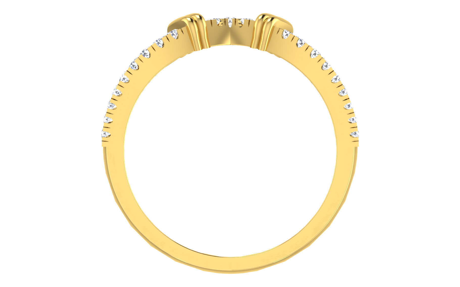 Women Ring Render 3dm STL OBJ FBX Details 3D print model_2