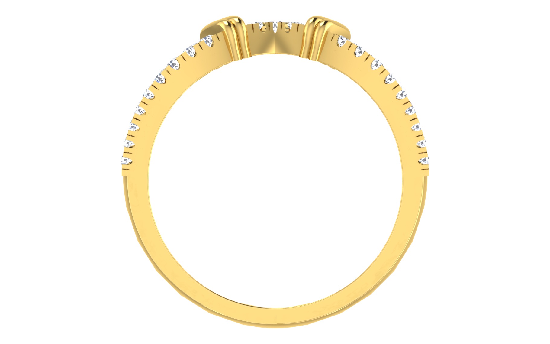 Women Ring Render 3dm STL OBJ FBX Details 3D print model_3