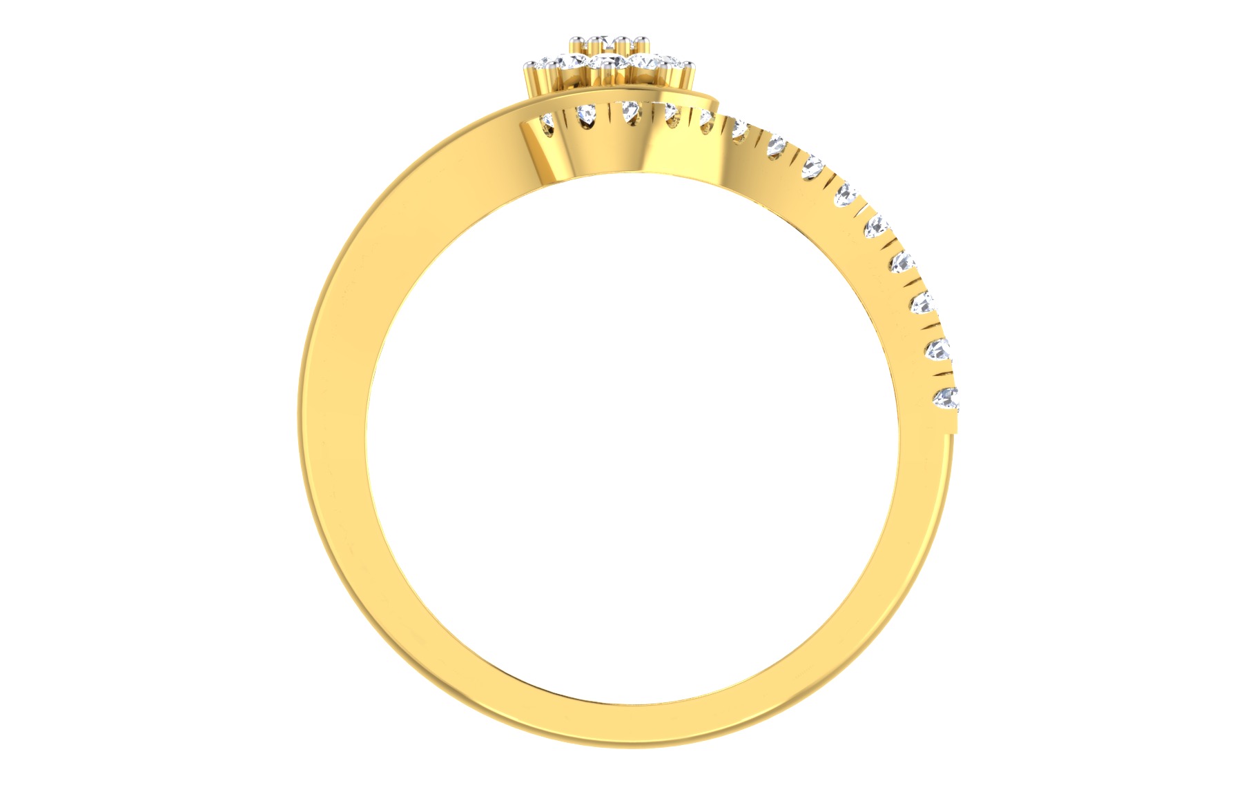 Women Ring Render 3dm STL OBJ FBX Details 3D print model_4