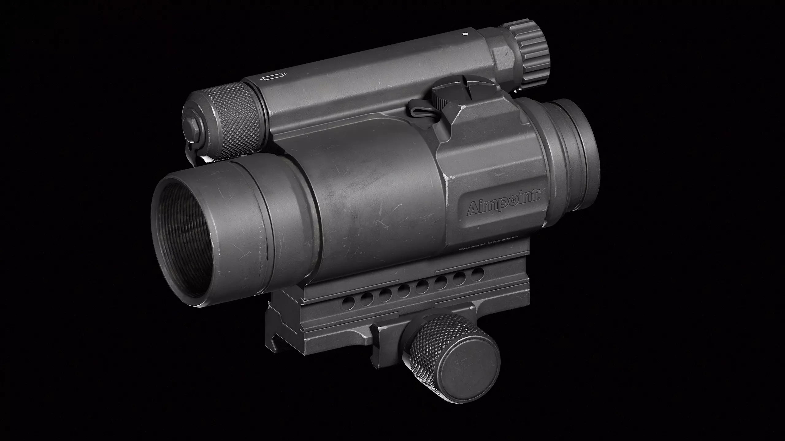 CompM4 Low-poly 3D model_0