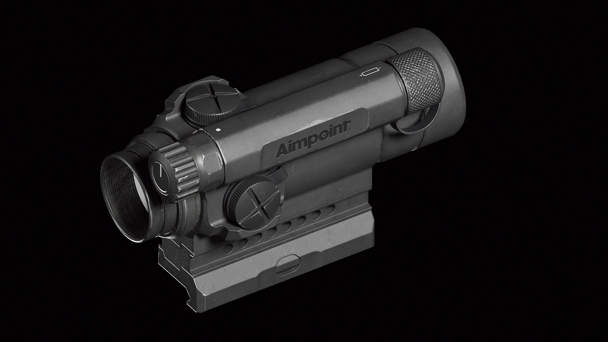 CompM4 Low-poly 3D model_4