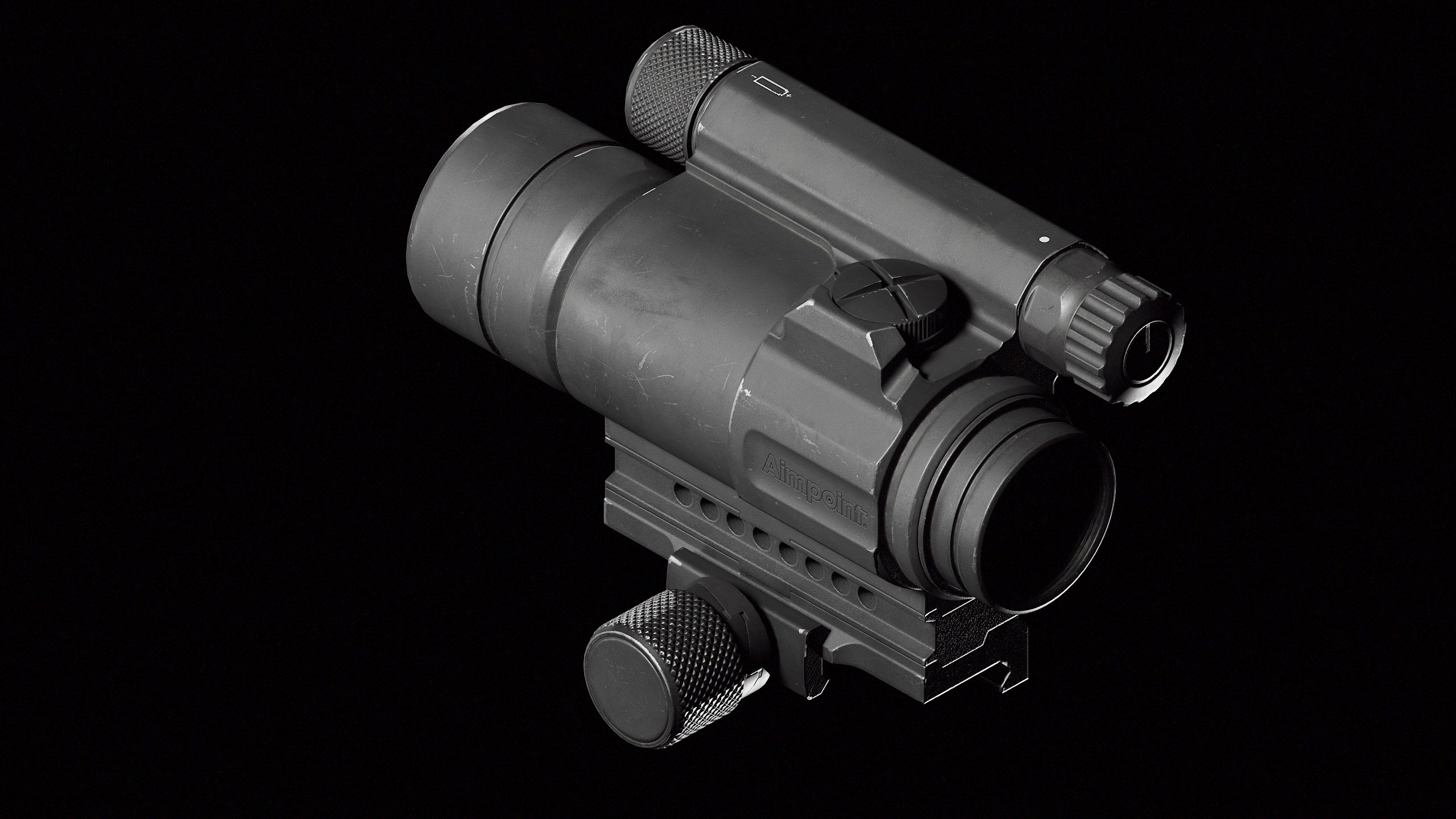 CompM4 Low-poly 3D model_2