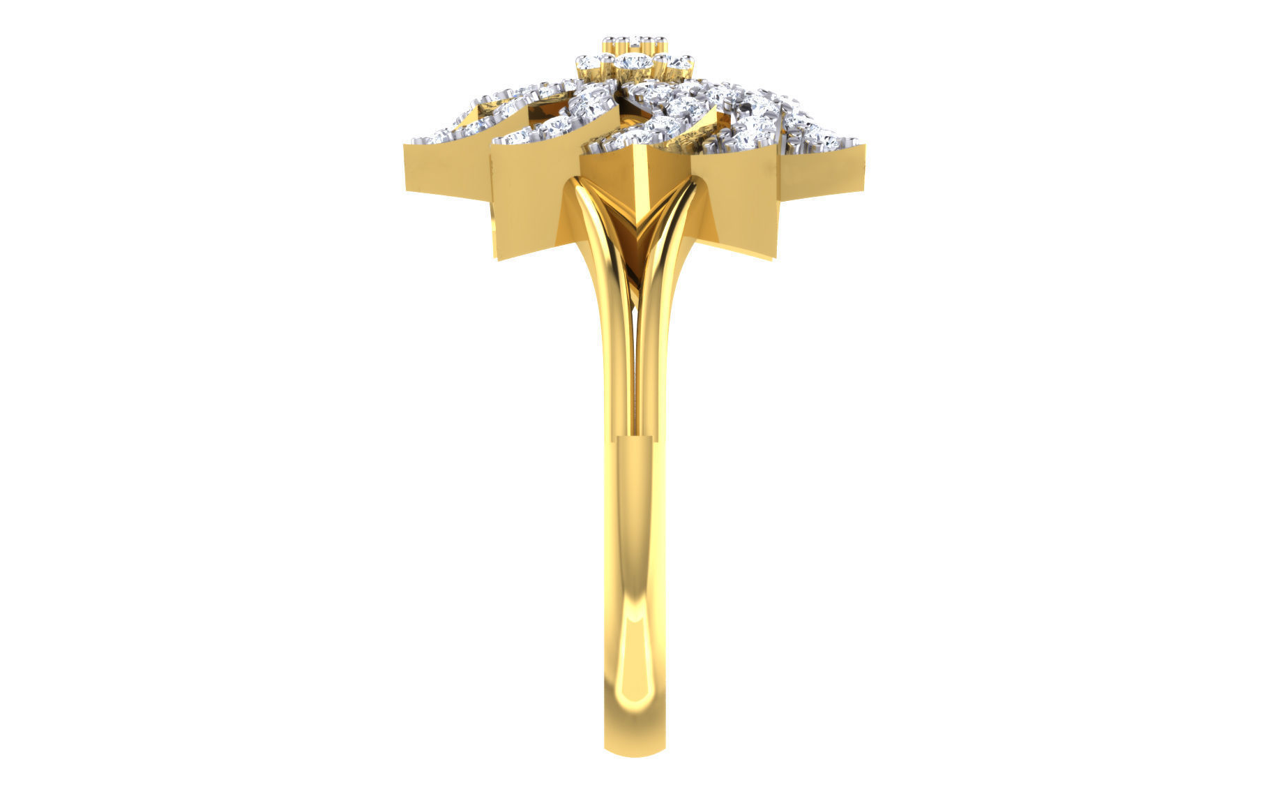 Women Ring Render 3dm STL OBJ FBX Details 3D print model_4