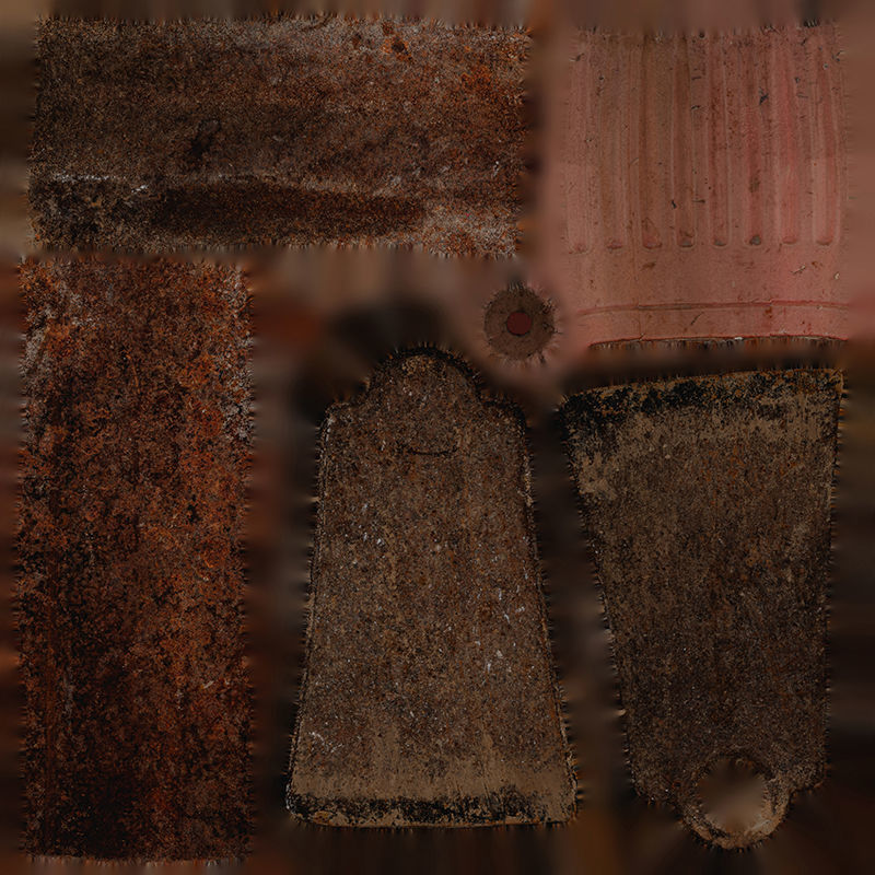 Anydrafts Hoe 01 Low-poly 3D model_8