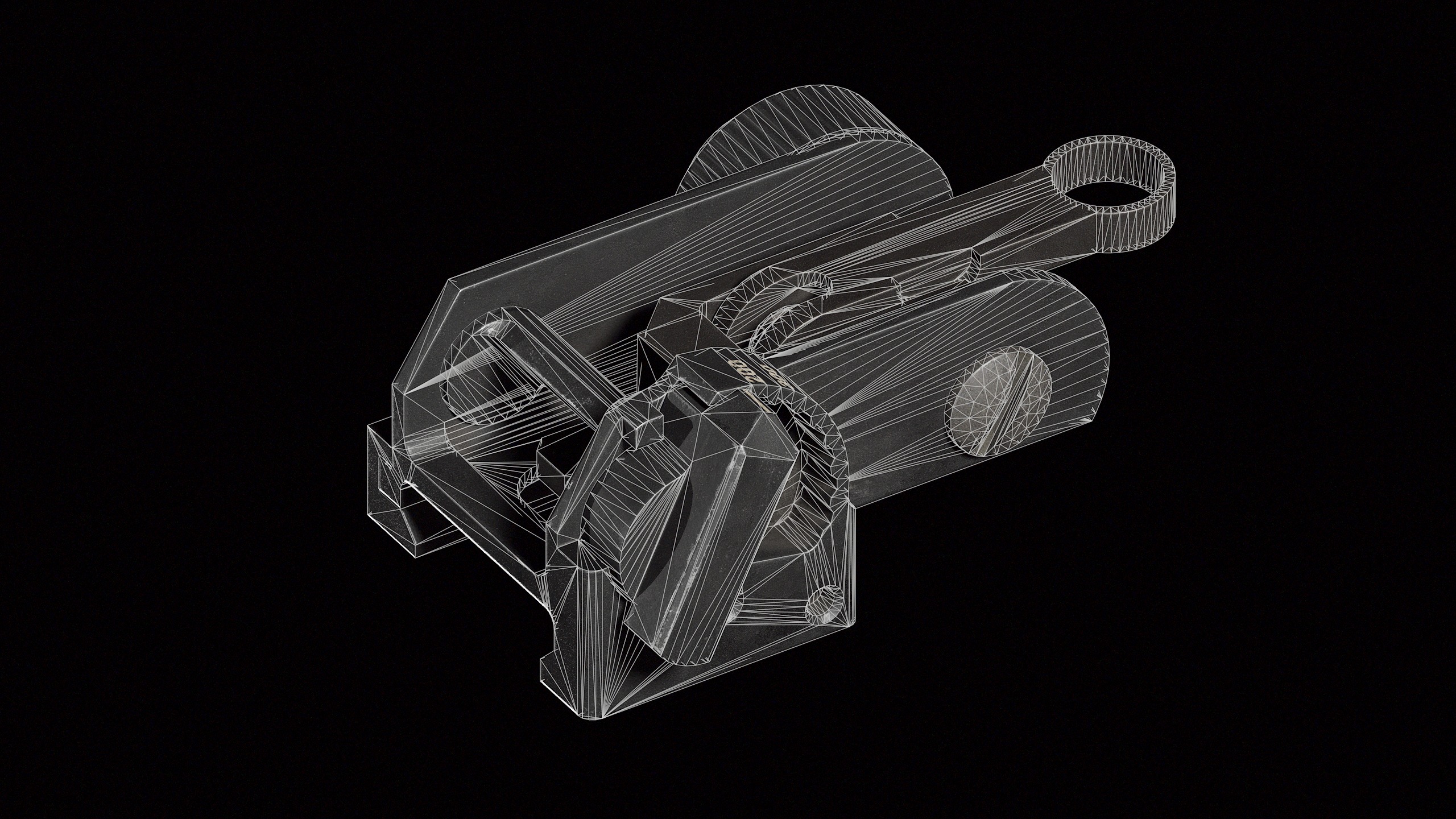 Matech Back Up Iron Sights Low-poly 3D model_6